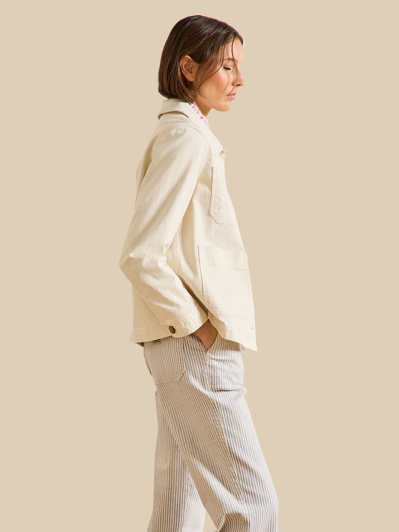 Veste worker femme coton
