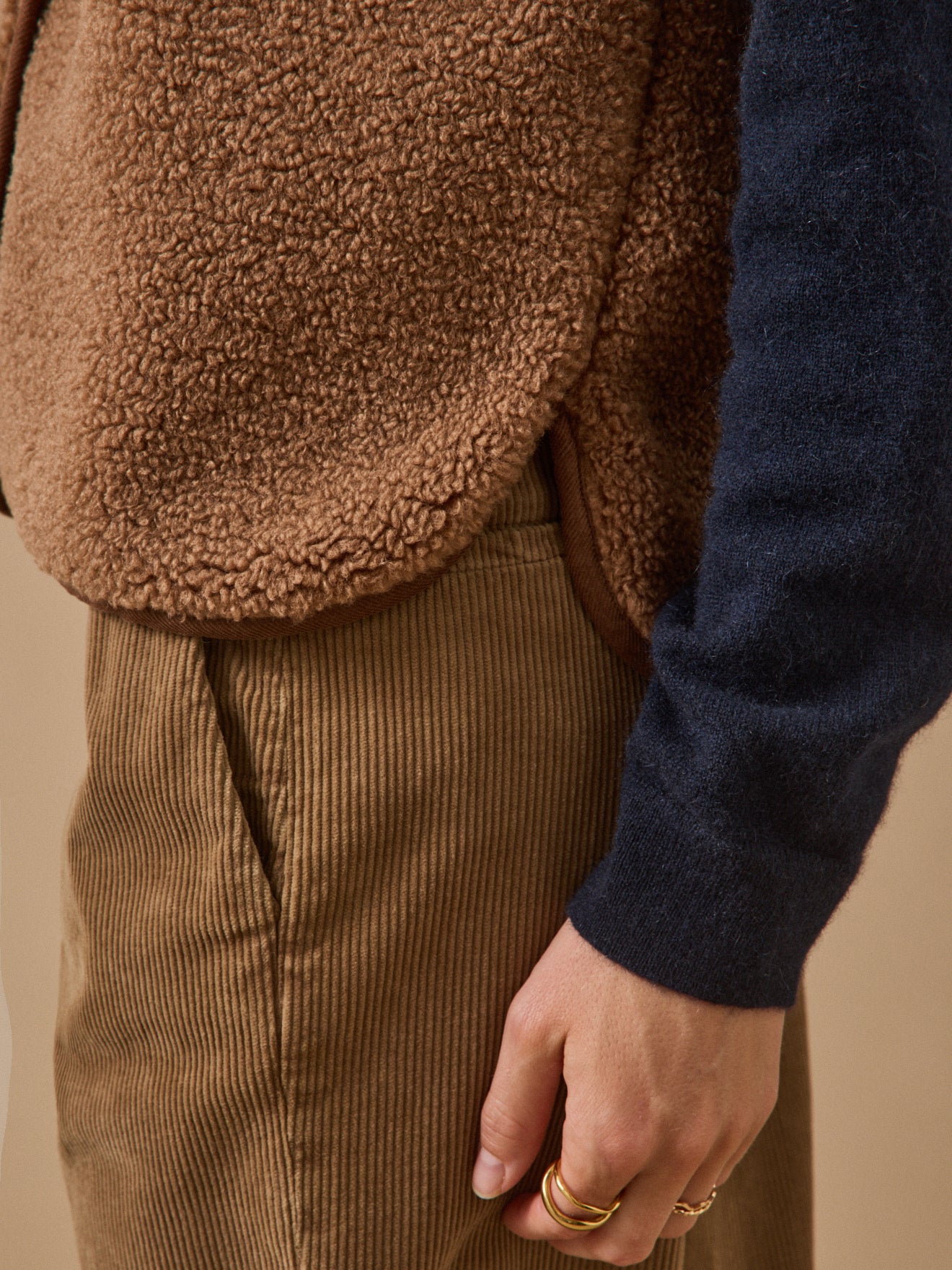 Veste sans manches en sherpa femme
