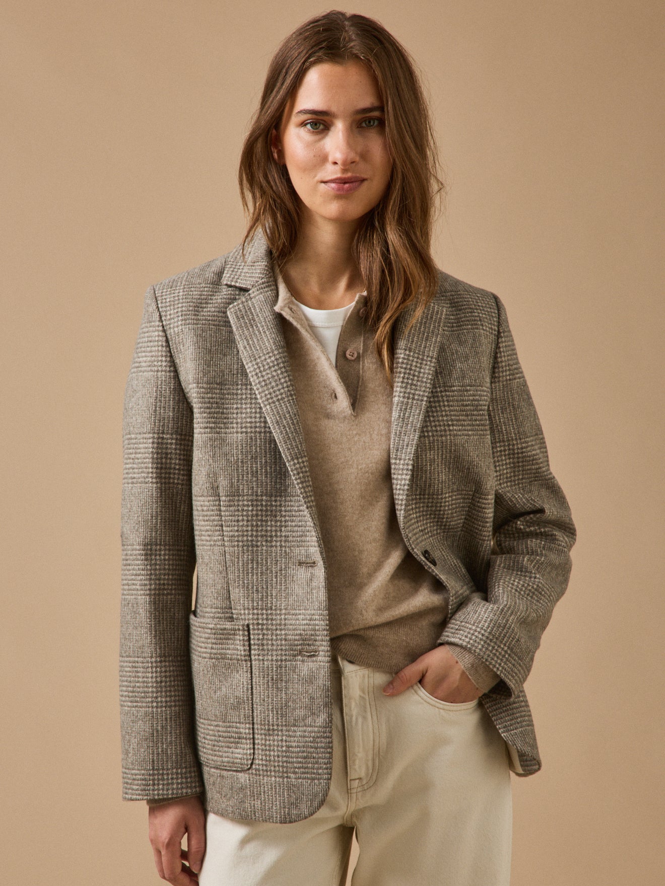 Veste prince de galles femme