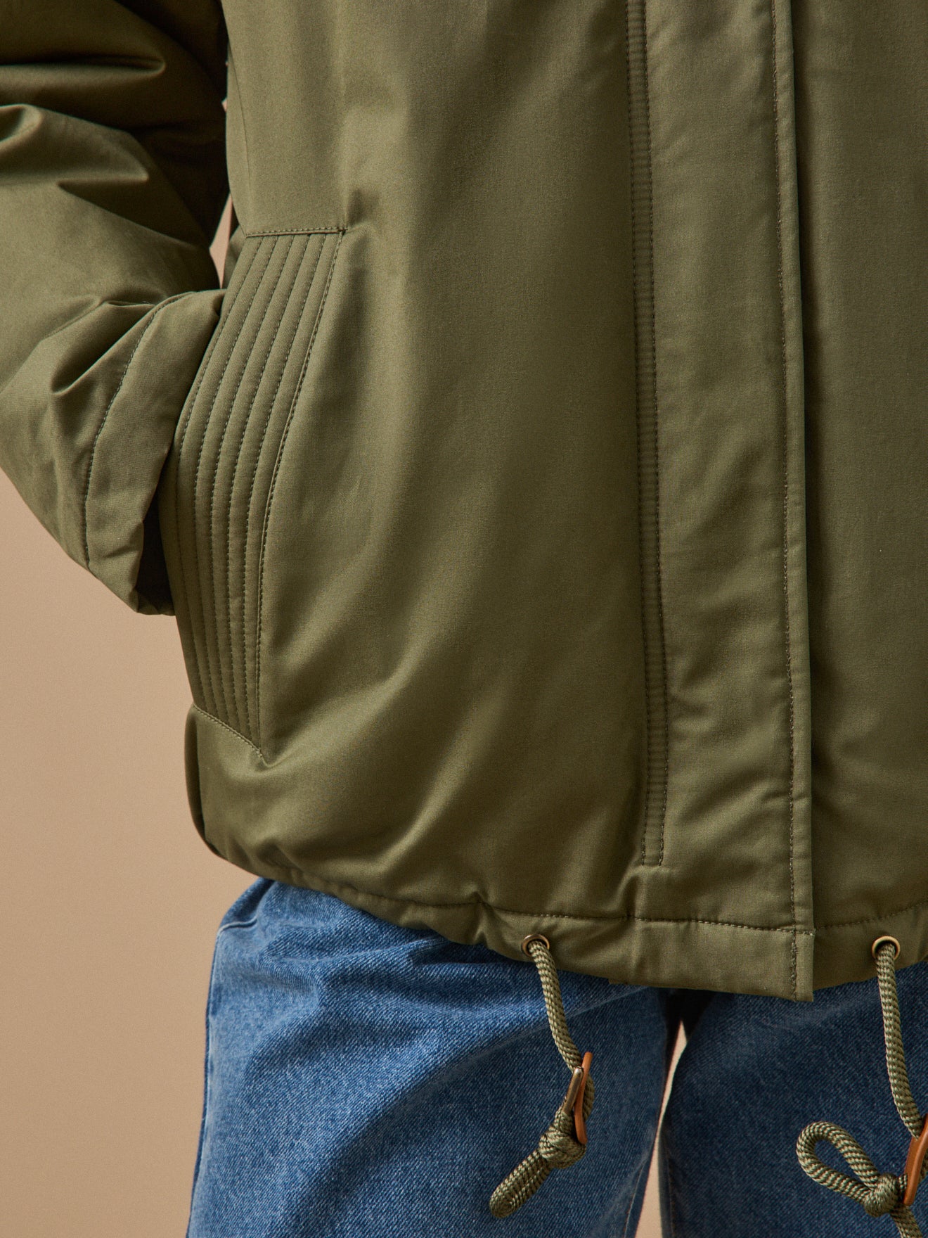 Parka courte femme doublée imitation fourrure