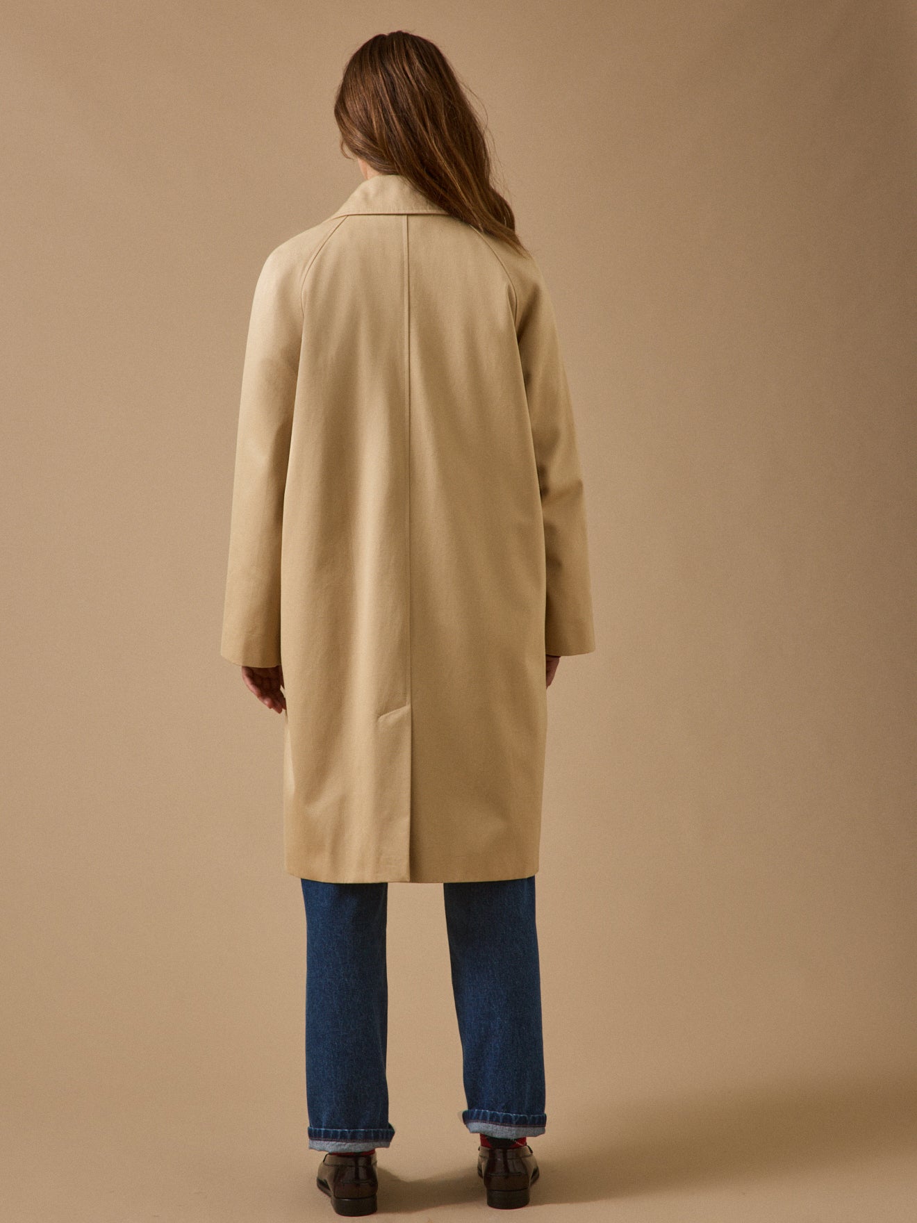 Trench long coton biologique femme