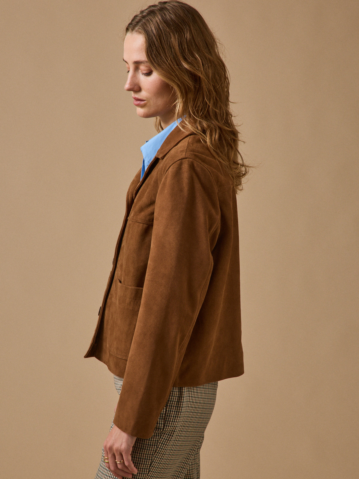 Veste cuir femme