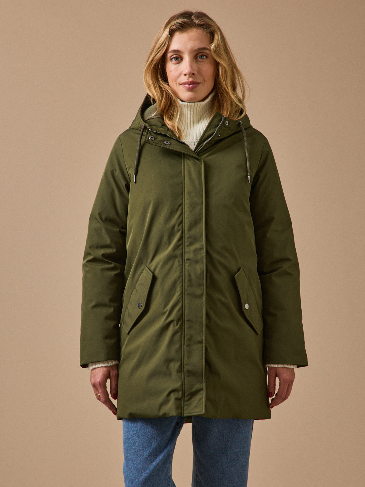 Parka longue matelassée femme