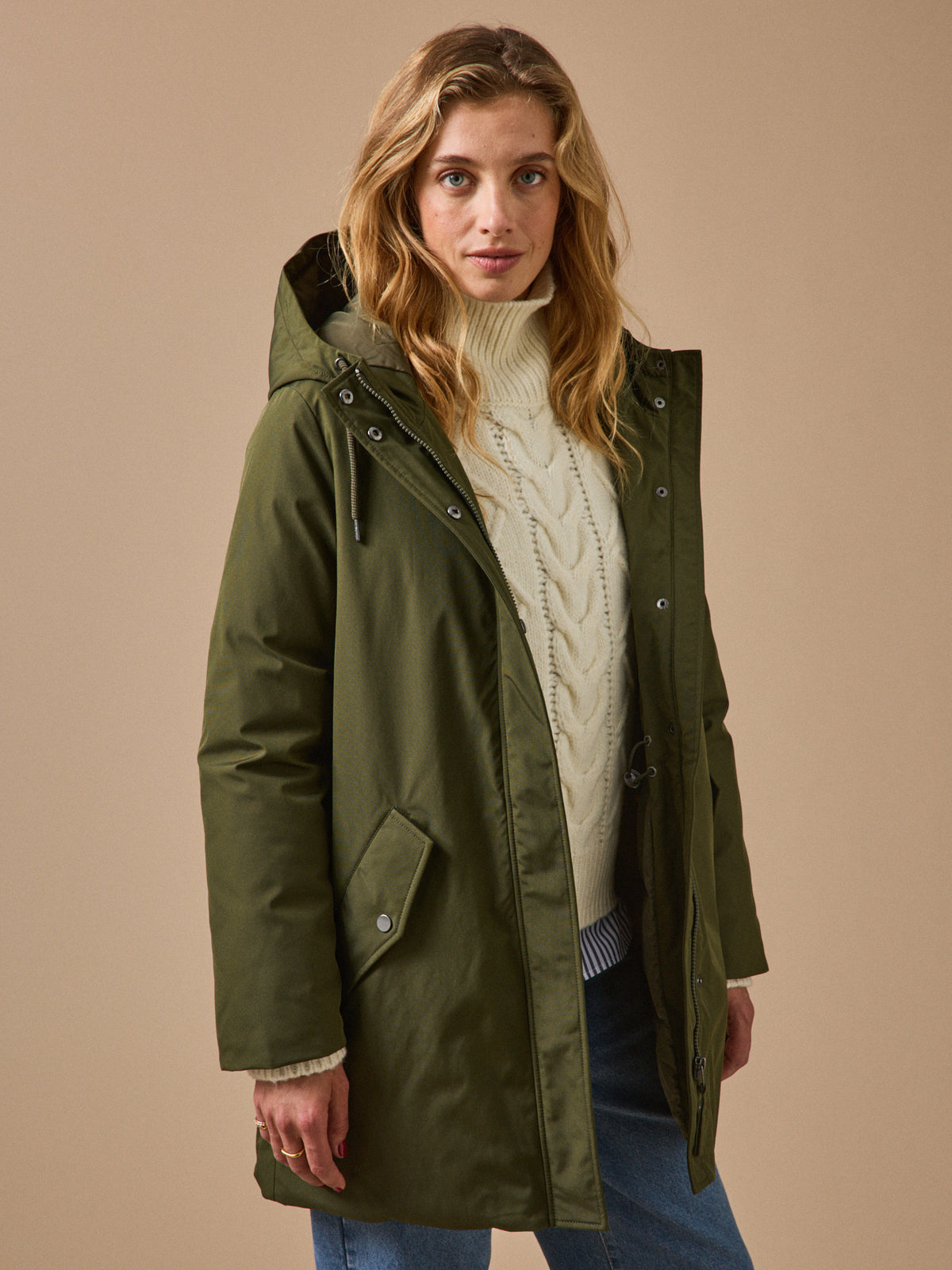 Parka longue matelassée femme