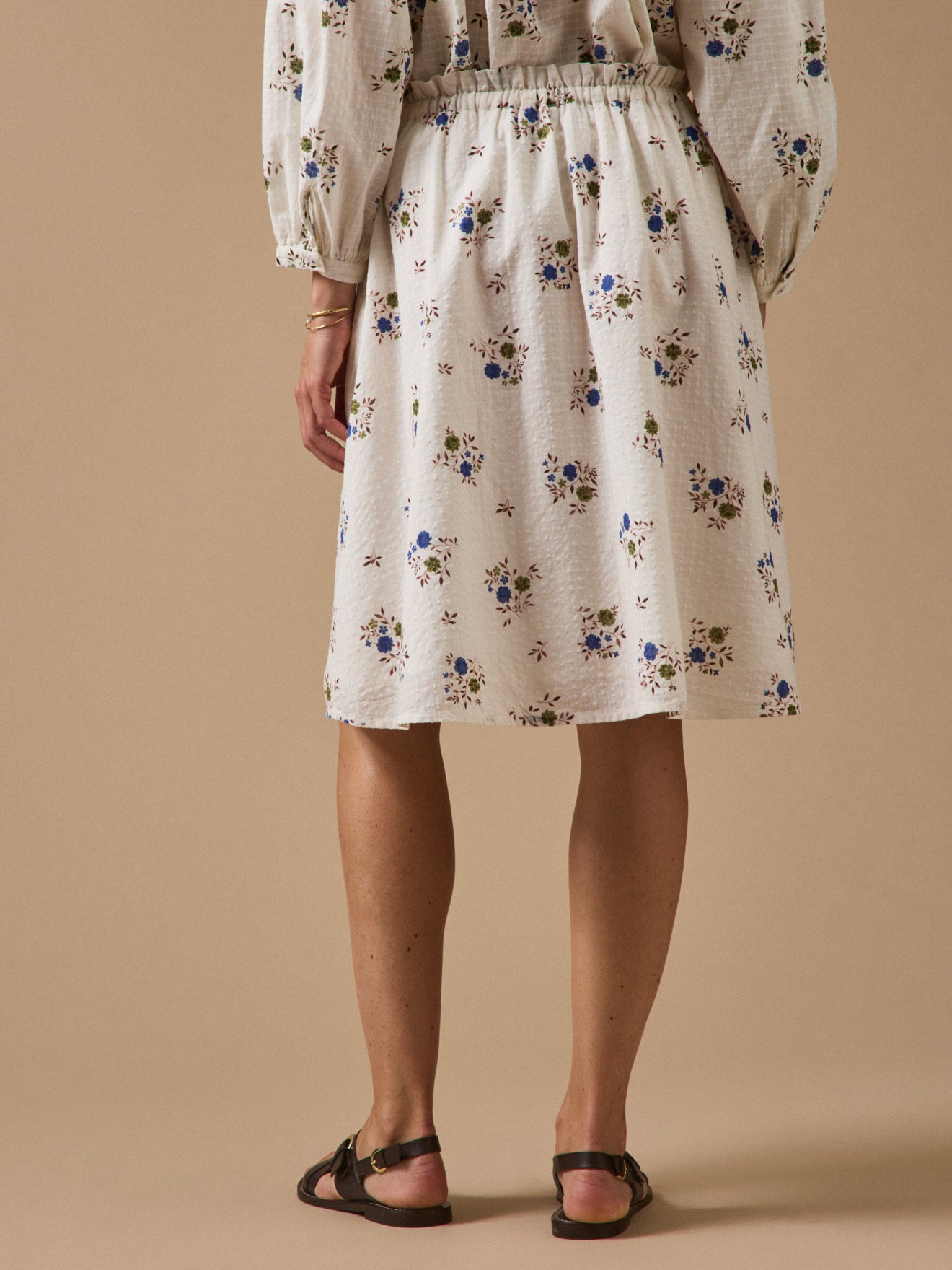 Jupe courte femme imprimé Rosa Blue