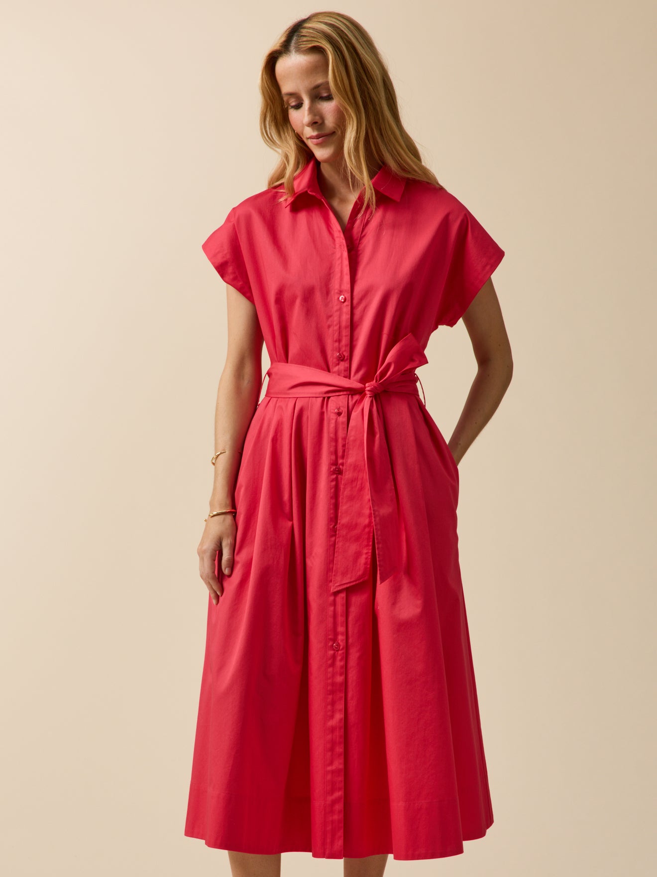 Robe cérémonie femme popeline satinée