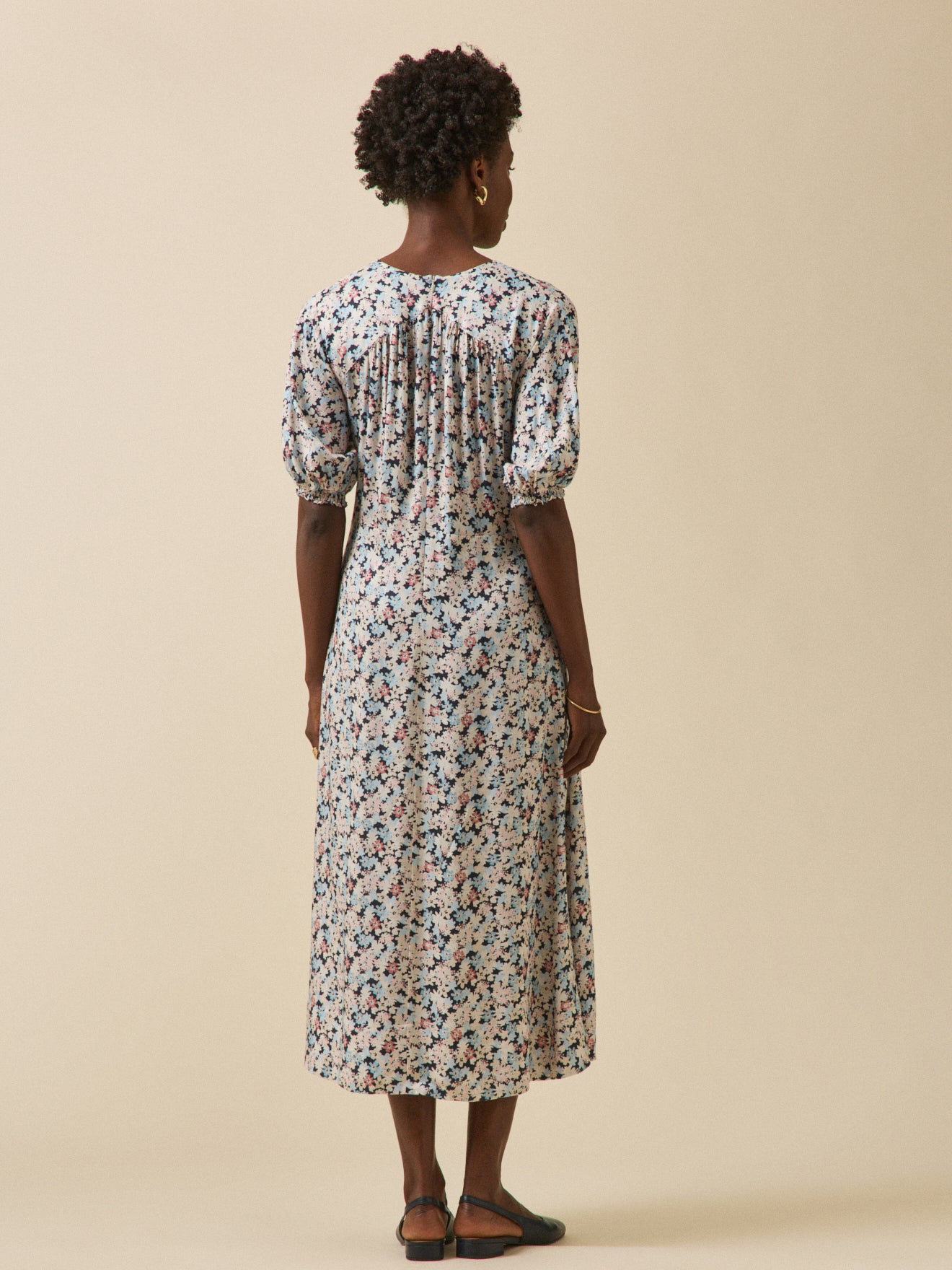 Robe longue femme imprimé Fleurs Pop