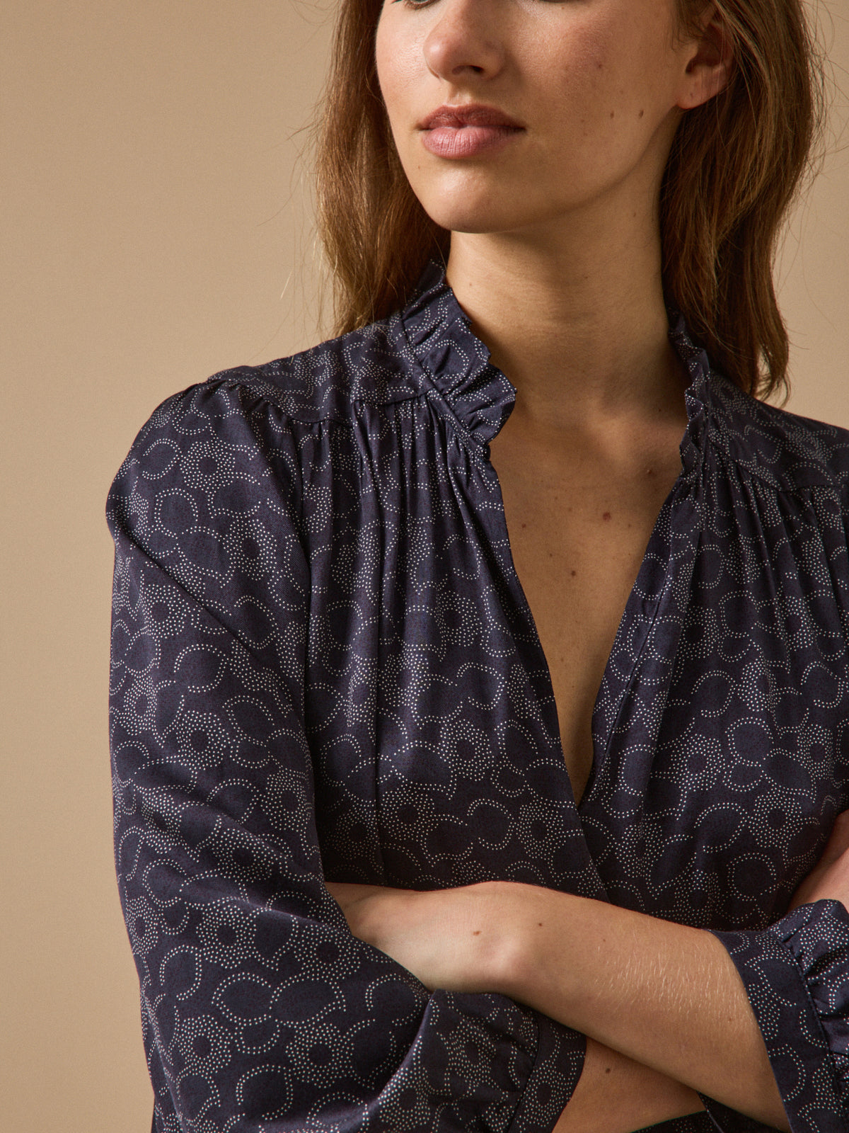 Robe courte femme imprimé Fleurs 60's