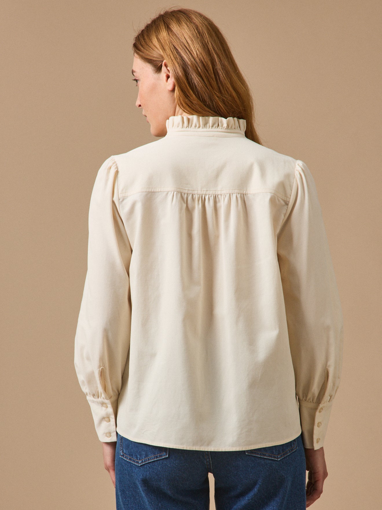 Chemise femme velours babycord Émilie