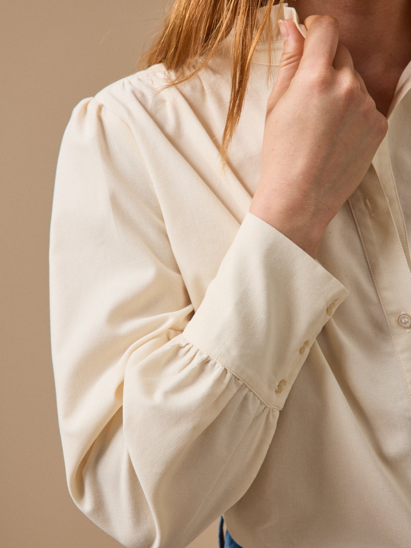 Chemise femme velours babycord Émilie