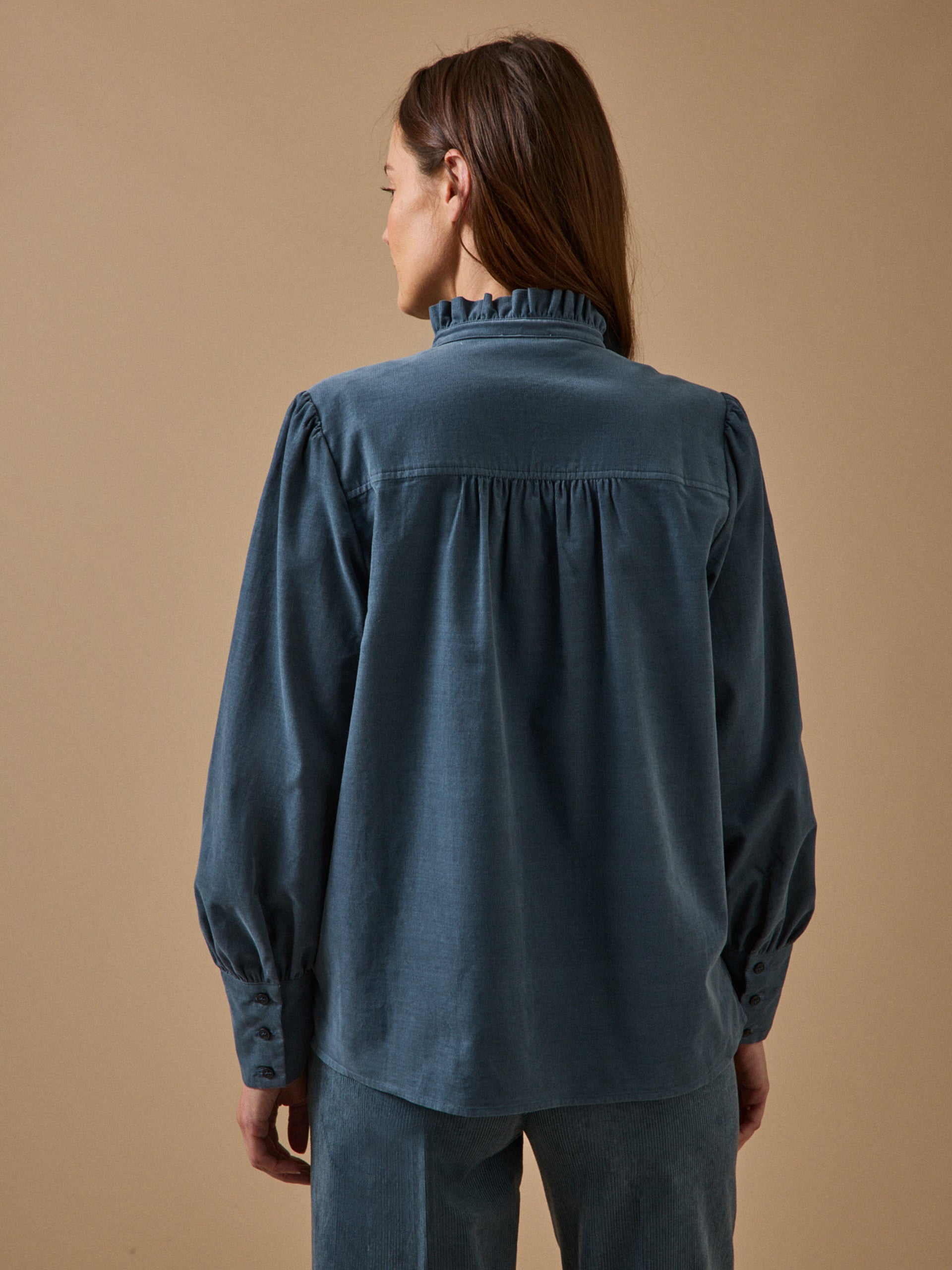 Chemise femme velours babycord Émilie
