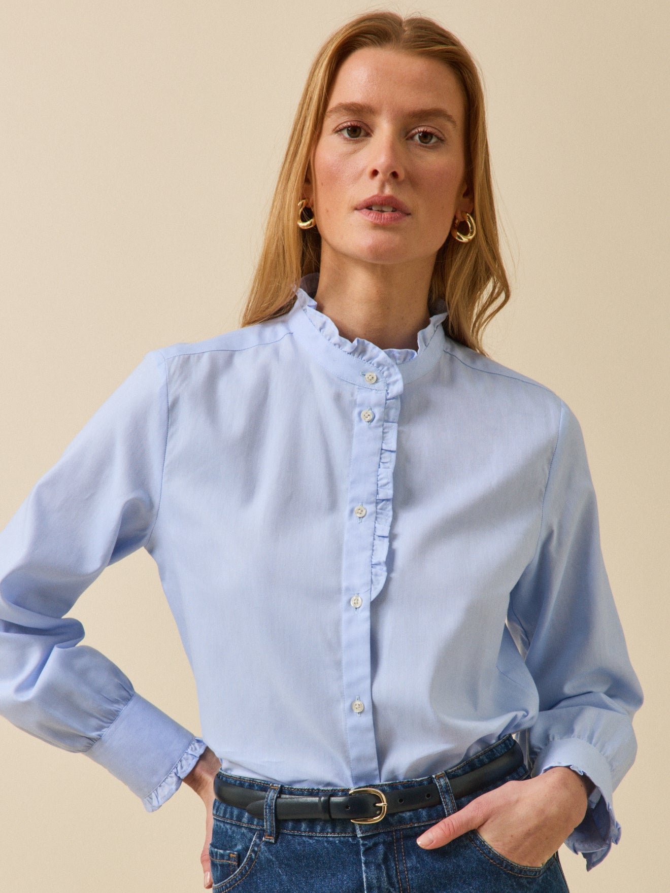 Chemise femme oxford coton biologique Émilie