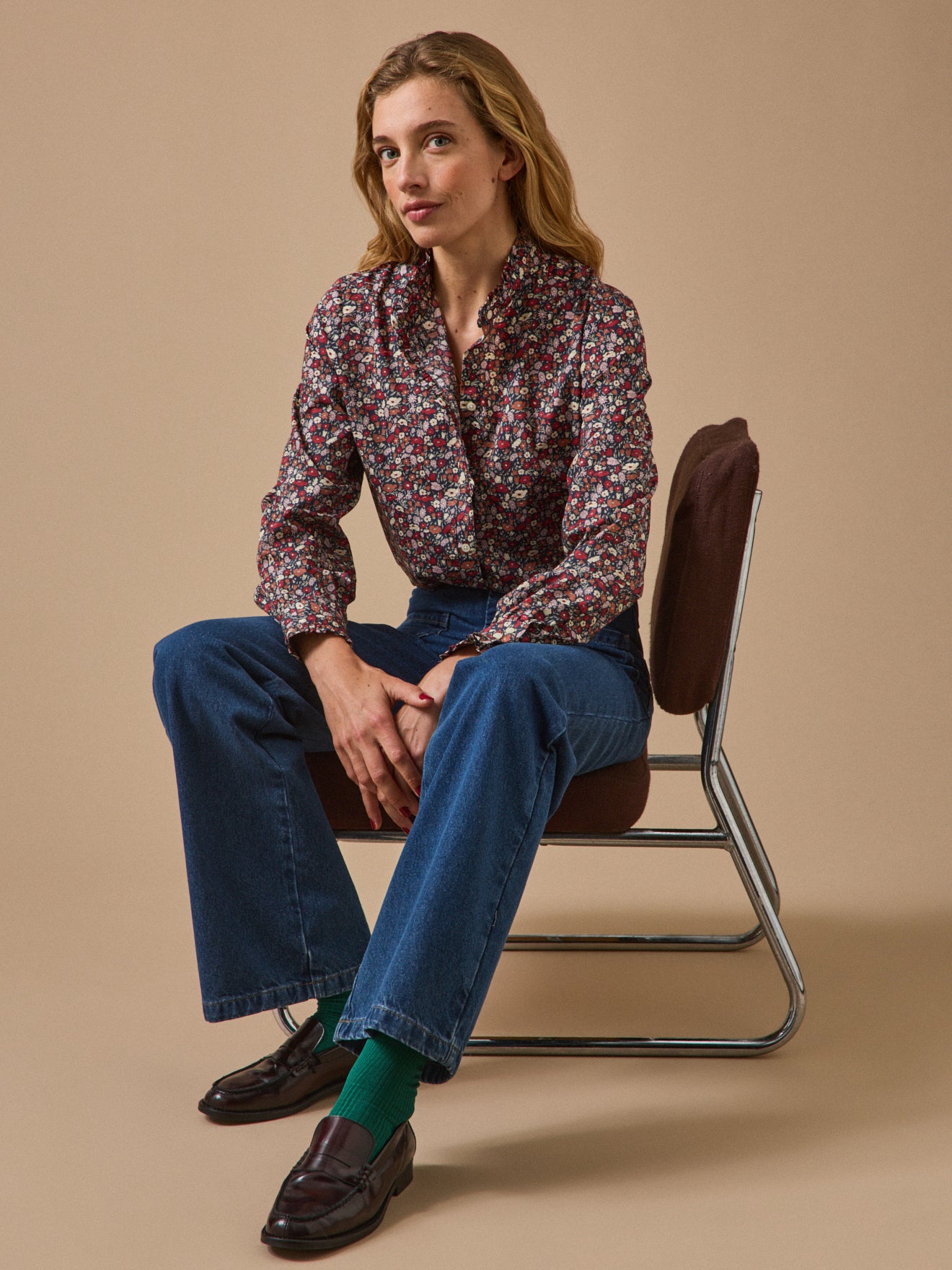 Blouse femme tissu Liberty - Coupe Émilie