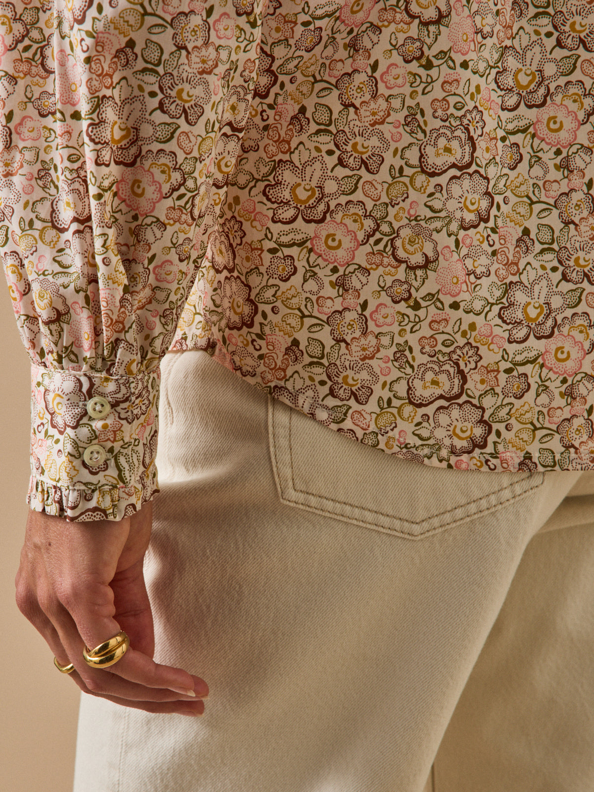 Blouse femme tissu Liberty - Coupe Émilie