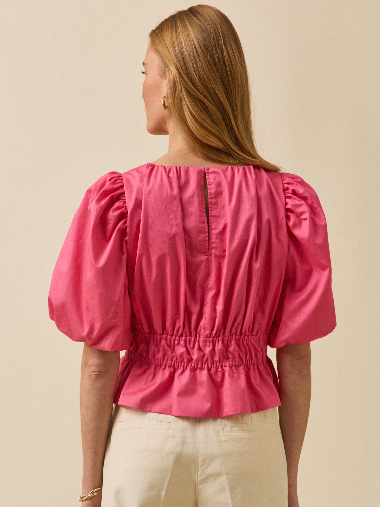 Blouse femme cérémonie popeline unie
