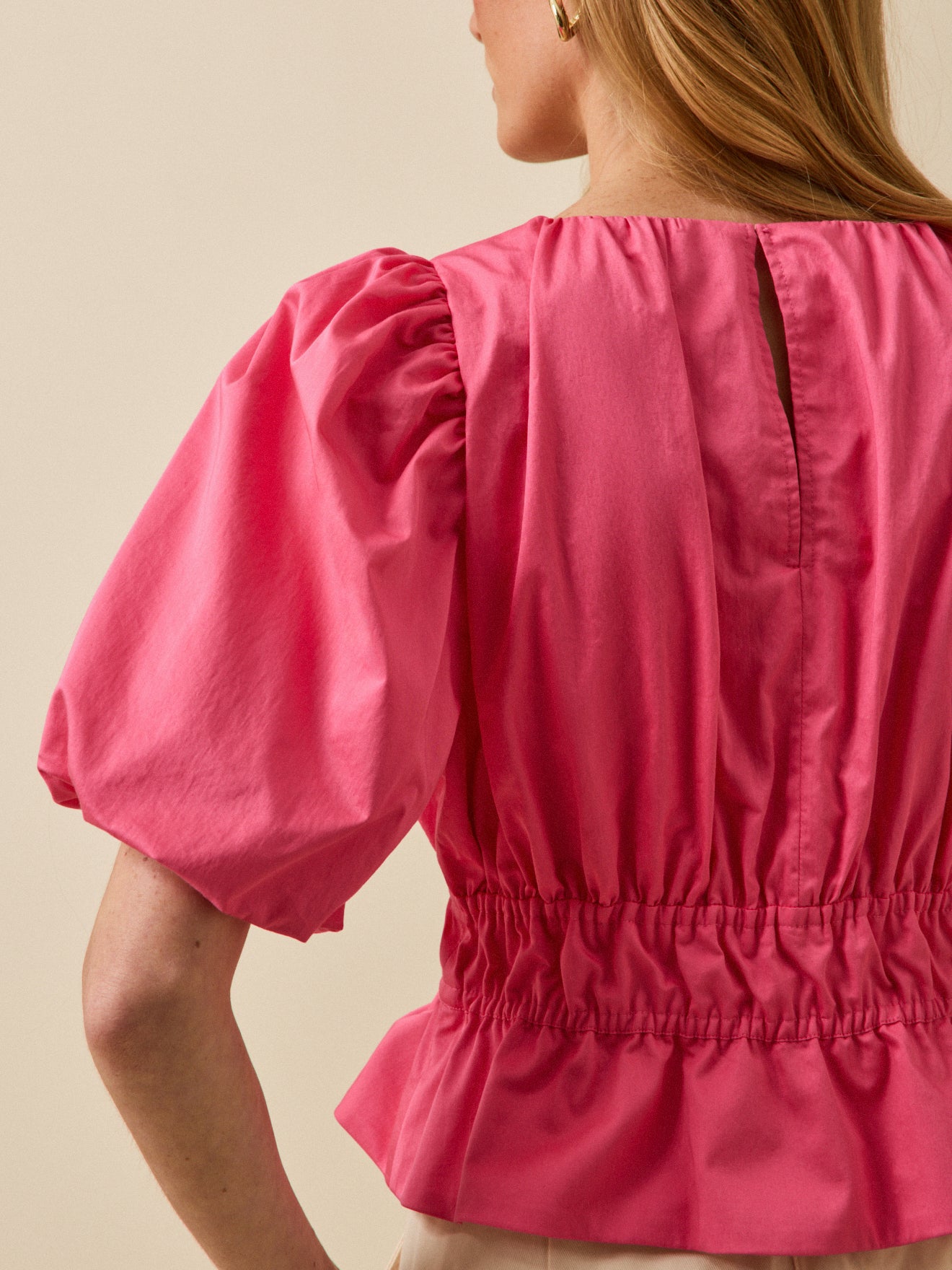 Blouse femme cérémonie popeline unie