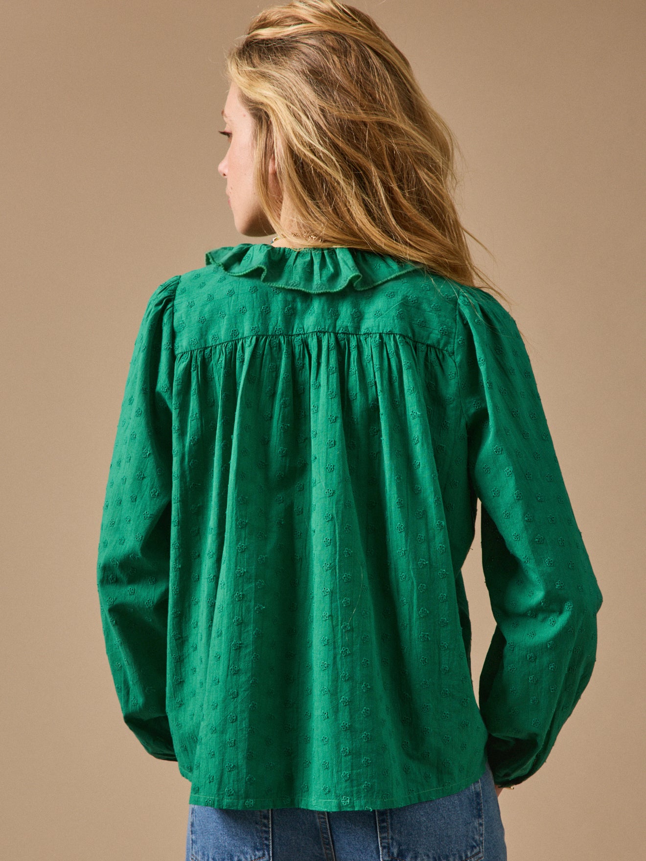 Blouse femme broderie anglaise