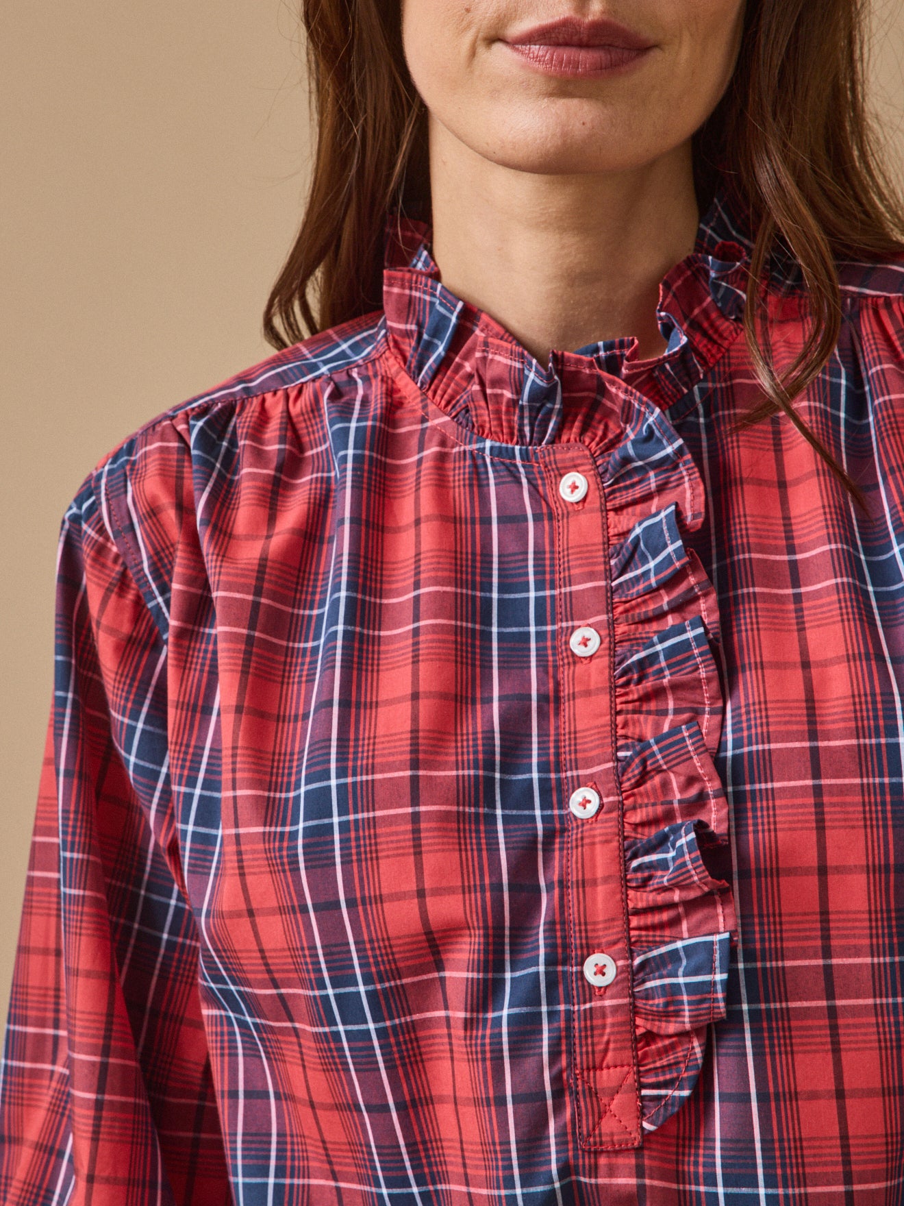 Blouse carreaux femme - Coupe Noémie
