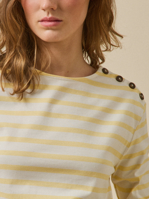 T-shirt marinière femme coton biologique