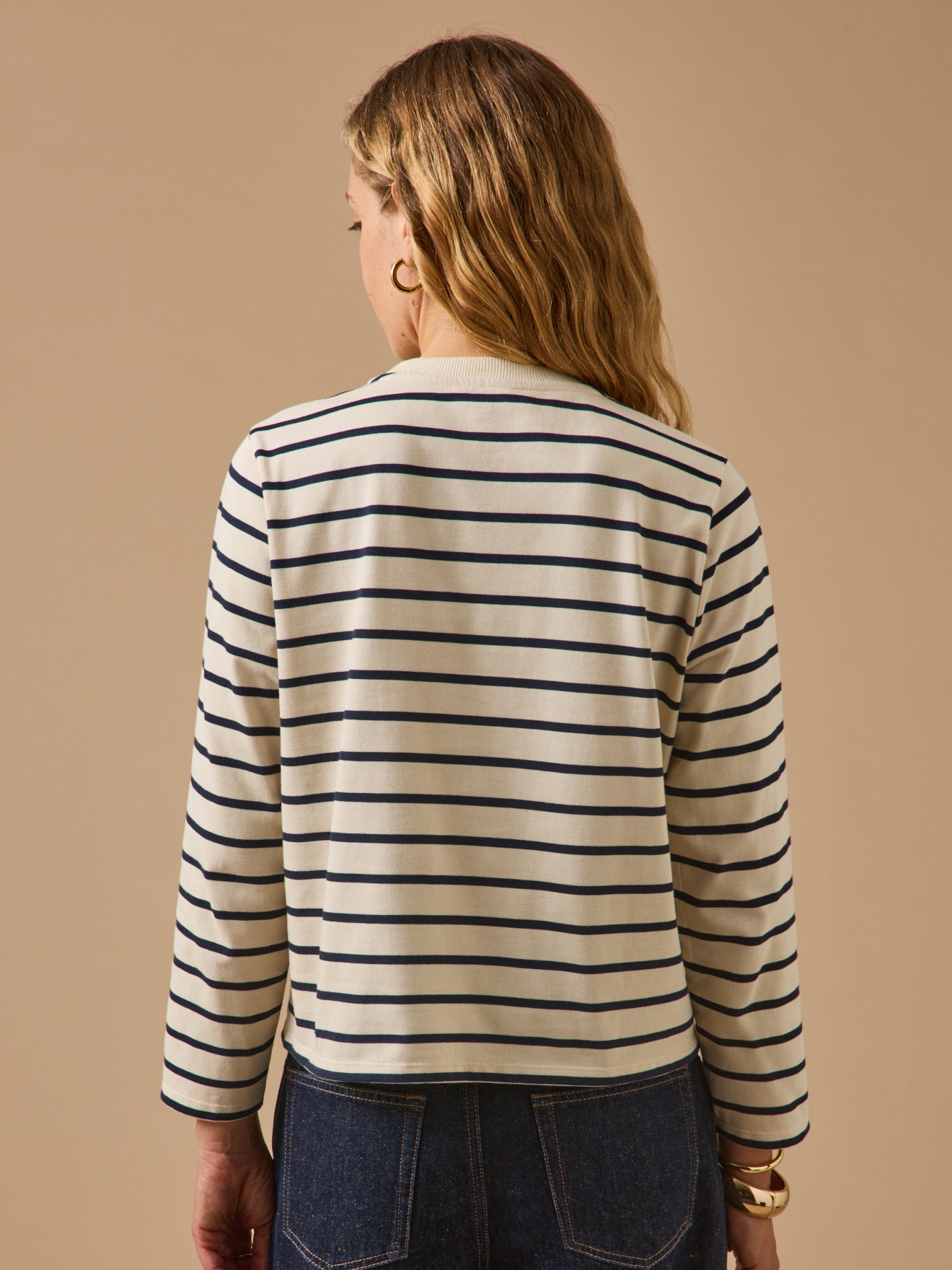 T-shirt marinière femme coton biologique