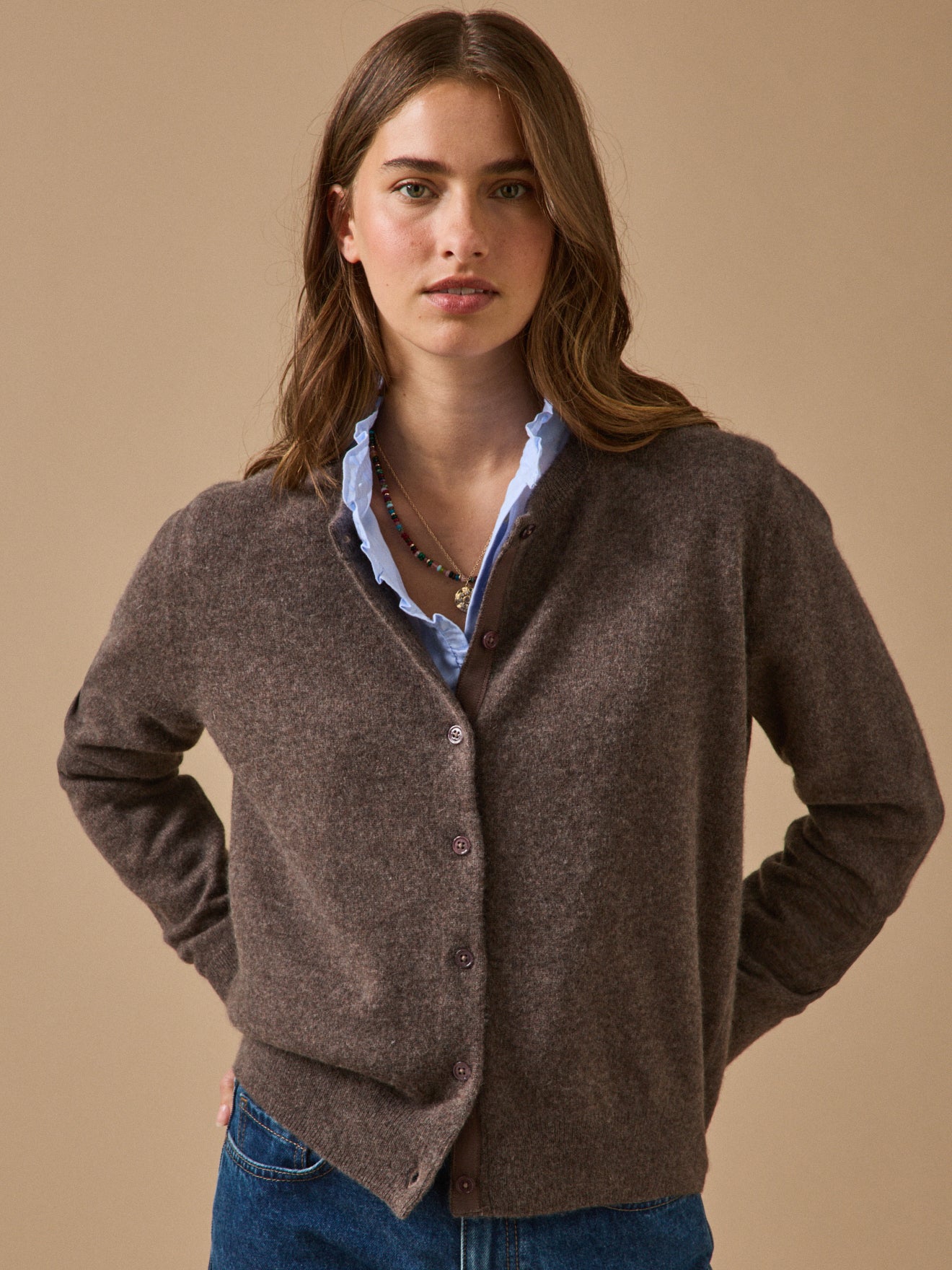 Gilet boutonné femme - Collection Cachemire