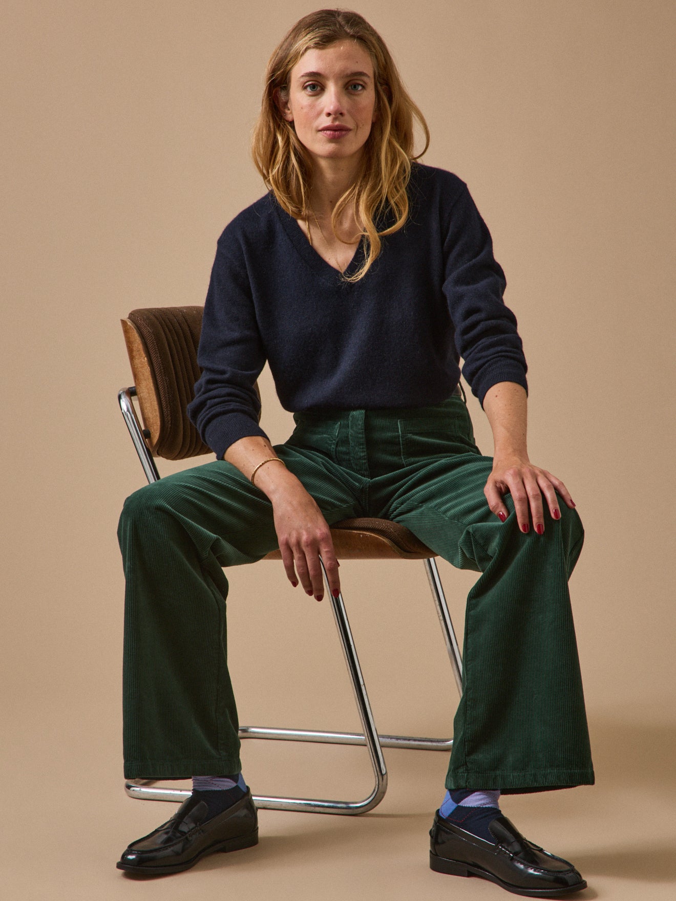 Pull col V femme - Collection Cachemire