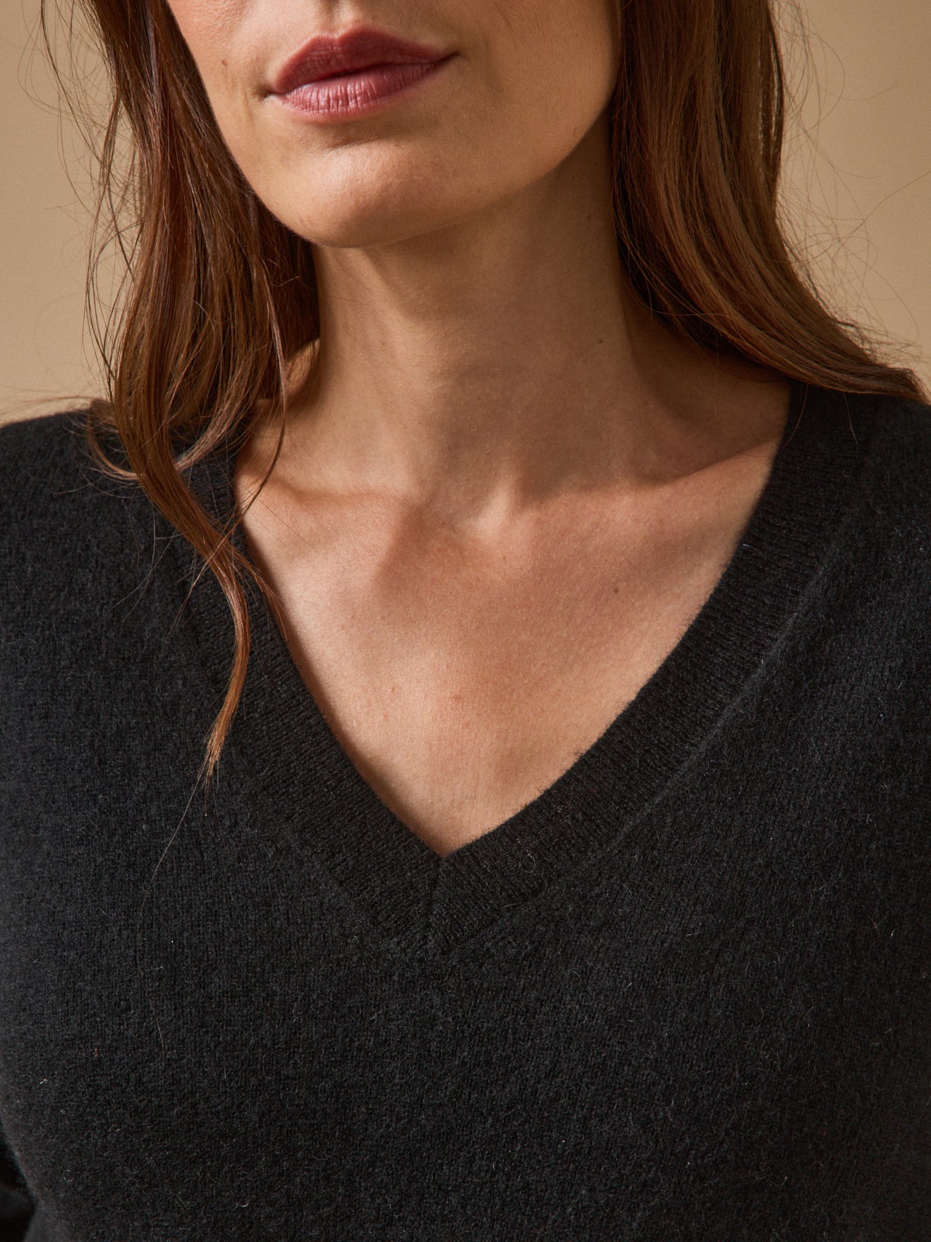Pull col V femme - Collection Cachemire