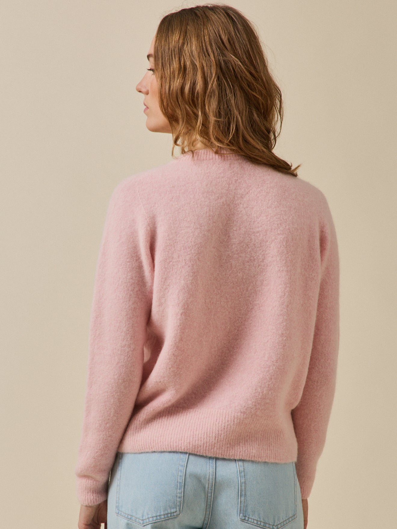 Pull femme mélange alpaga
