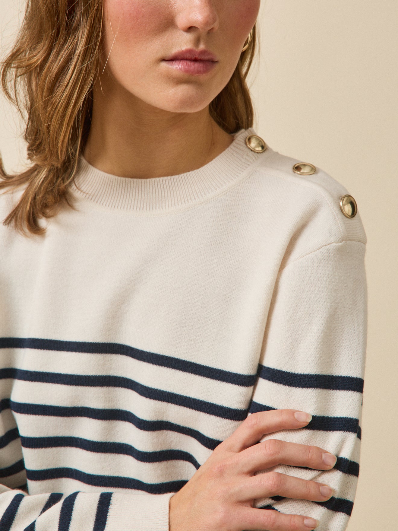Pull marinière femme laine RWS*
