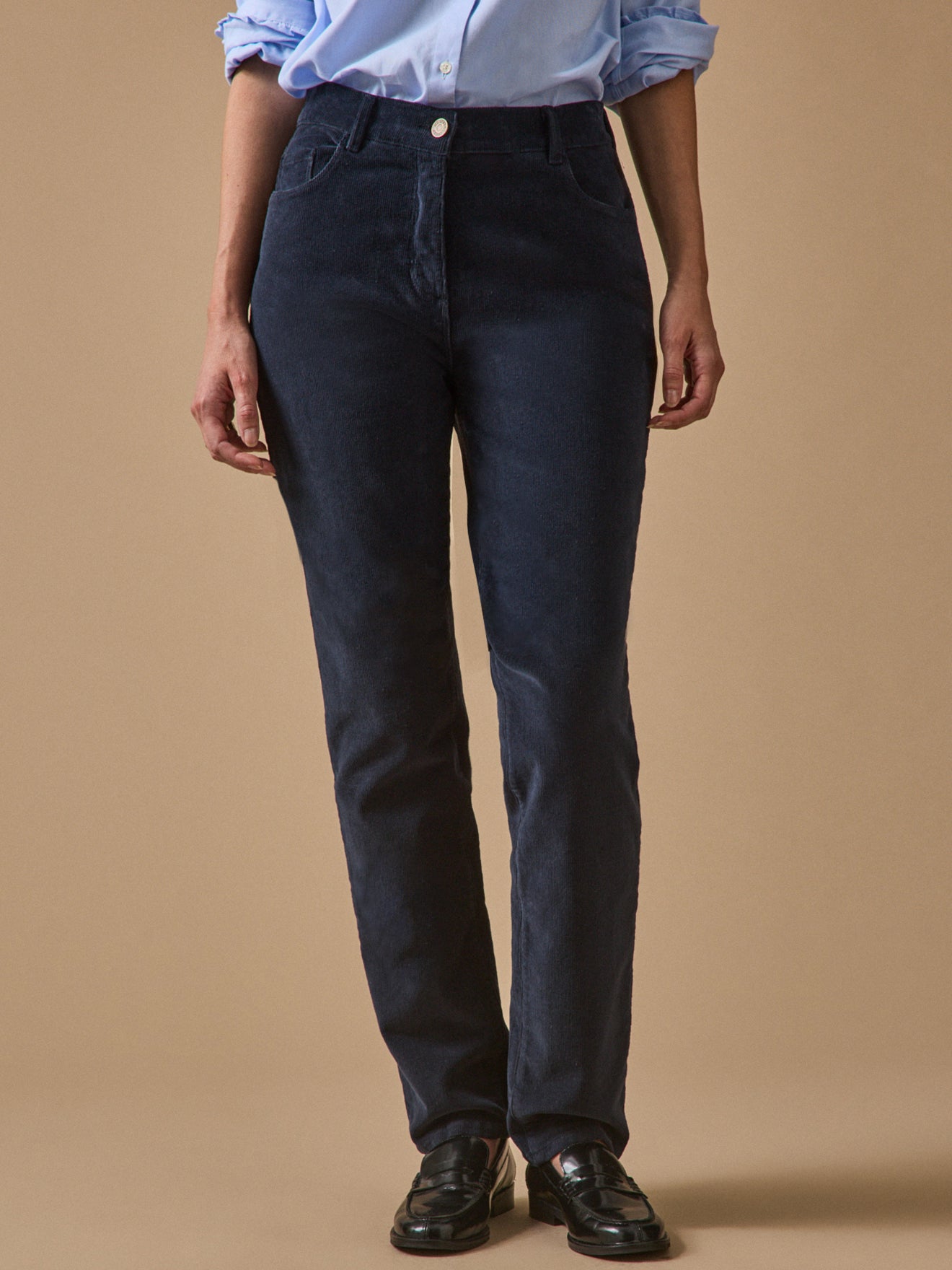 Pantalon slim velours milleraies femme Chloé