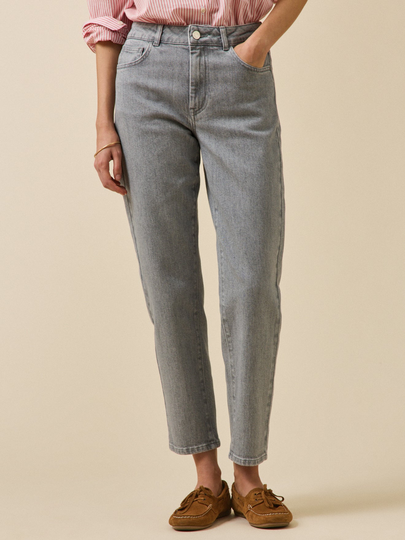 Jean mom femme Claire coton biologique