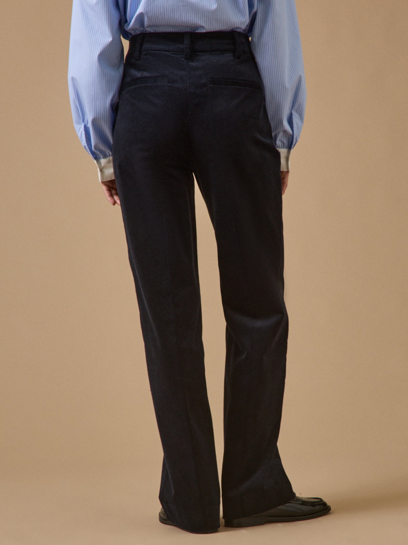 Pantalon large velours femme Juliette