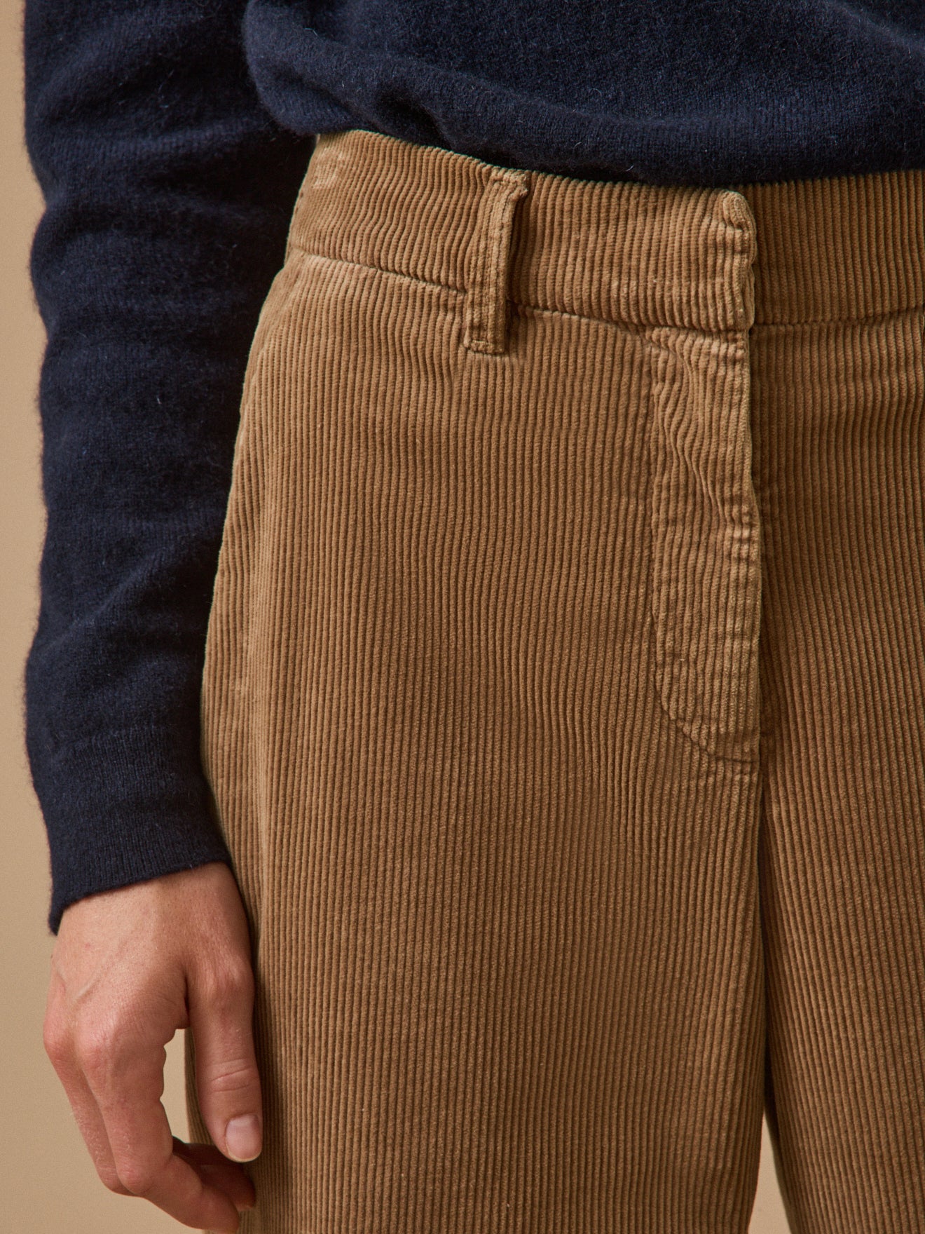 Pantalon chino velours femme Marina