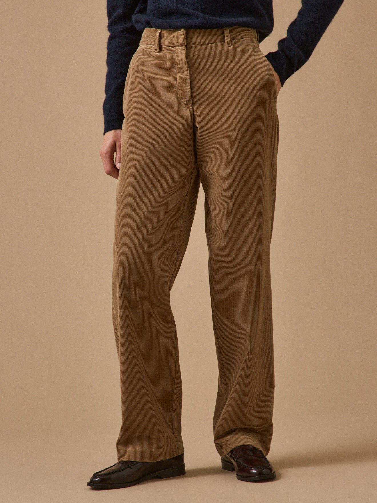 Pantalon chino velours femme Marina