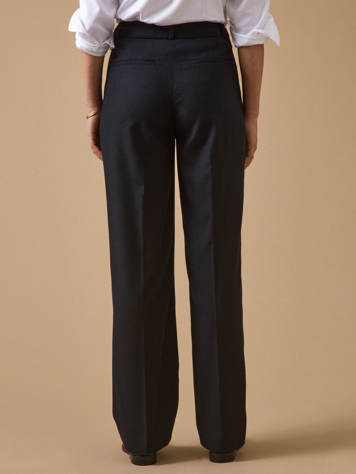 Pantalon droit flanelle femme Alma