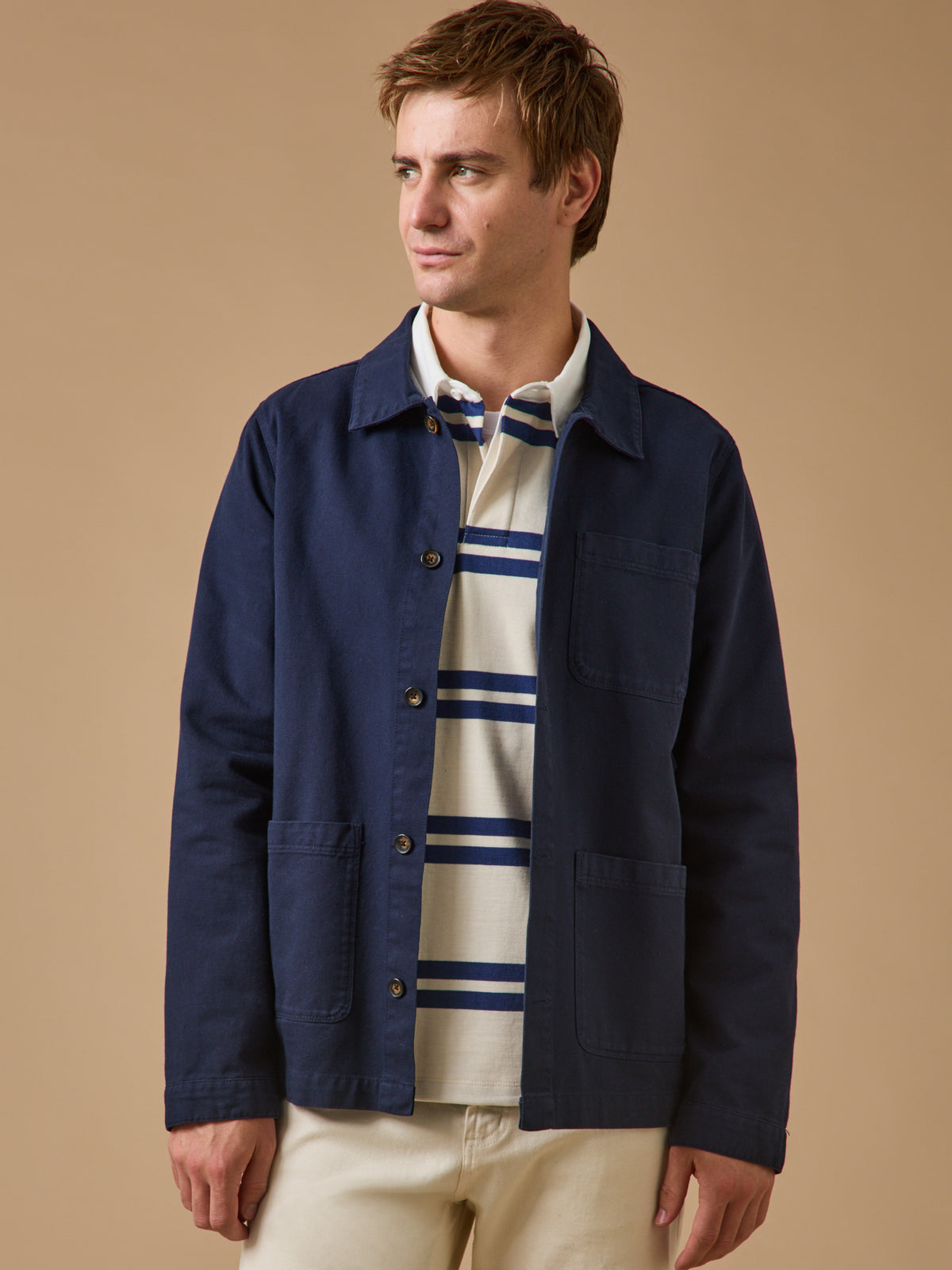 Veste worker homme twill coton recyclé