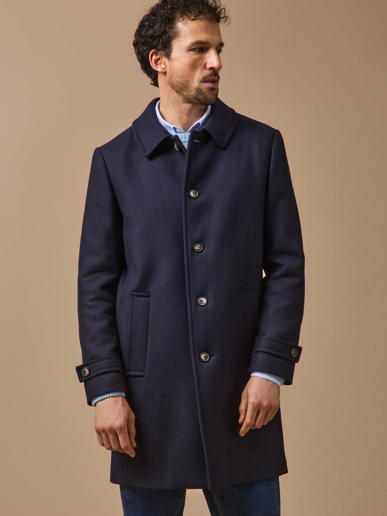 Manteau pardessus lainage homme