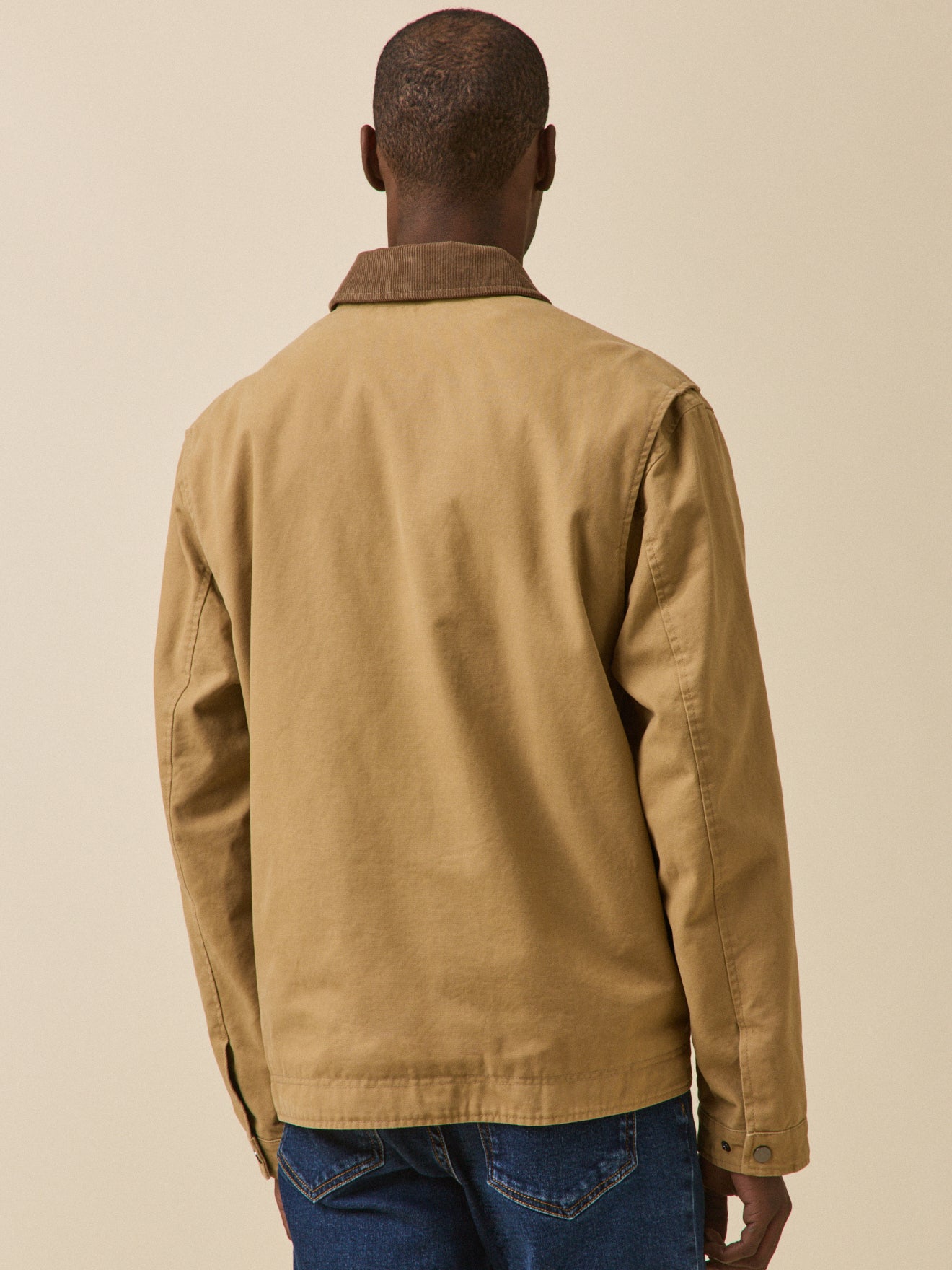 Veste col velours homme