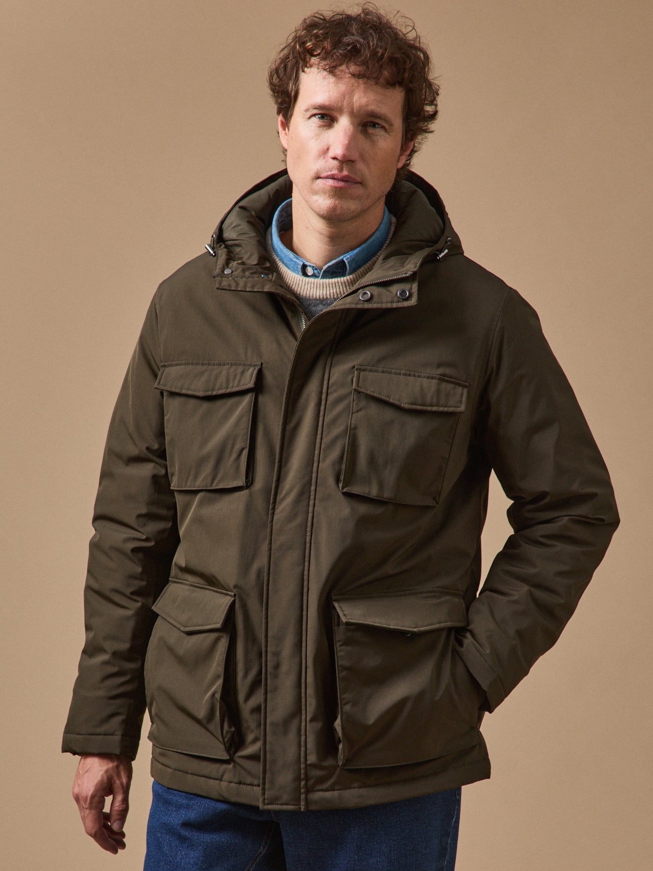 Parka courte homme