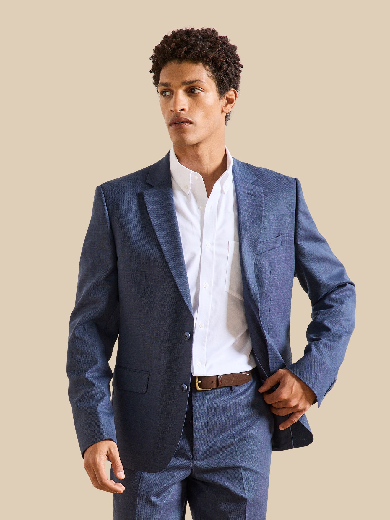 Veste de costume homme tissu texturé
