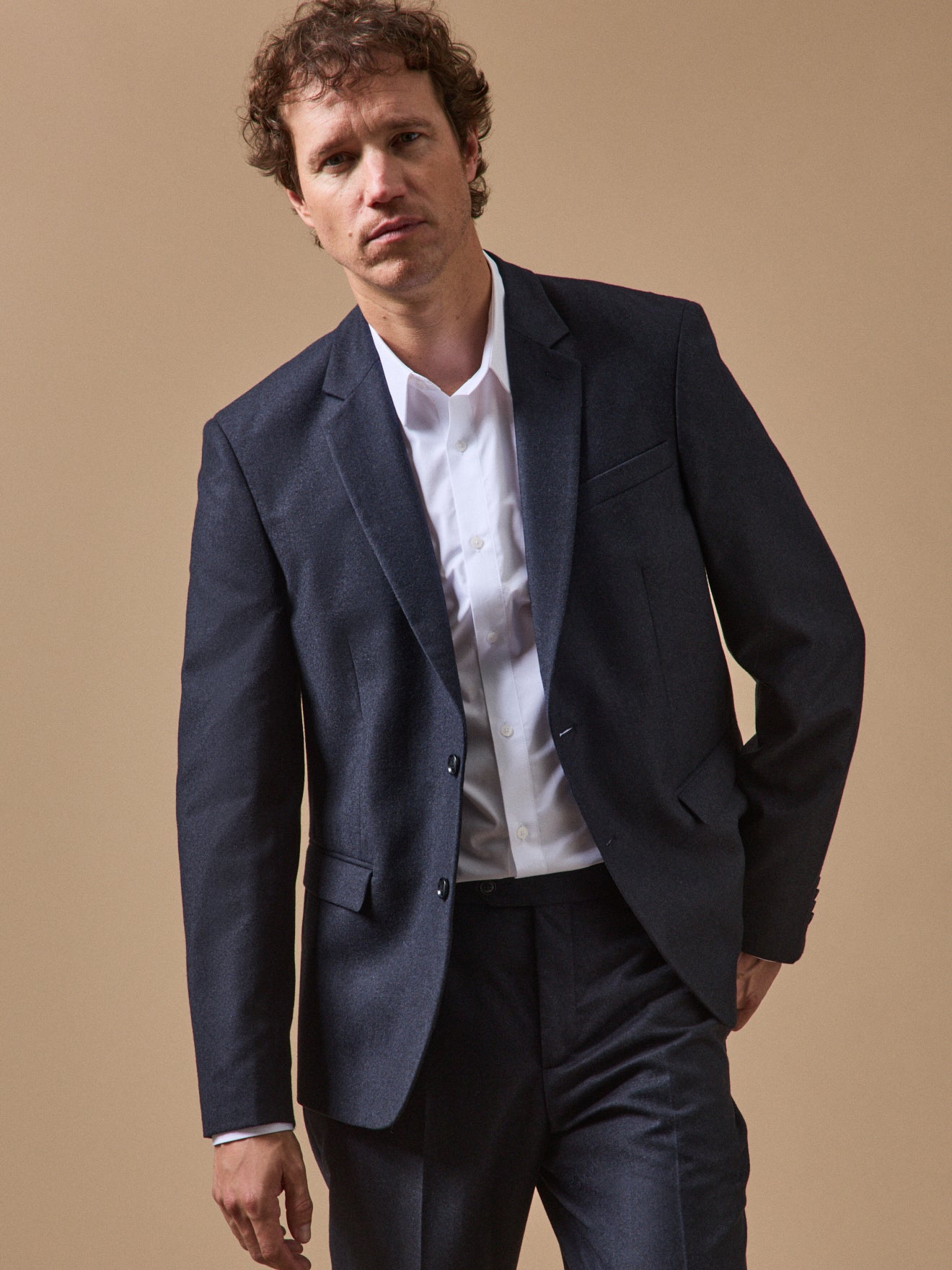 Veste de costume flanelle homme