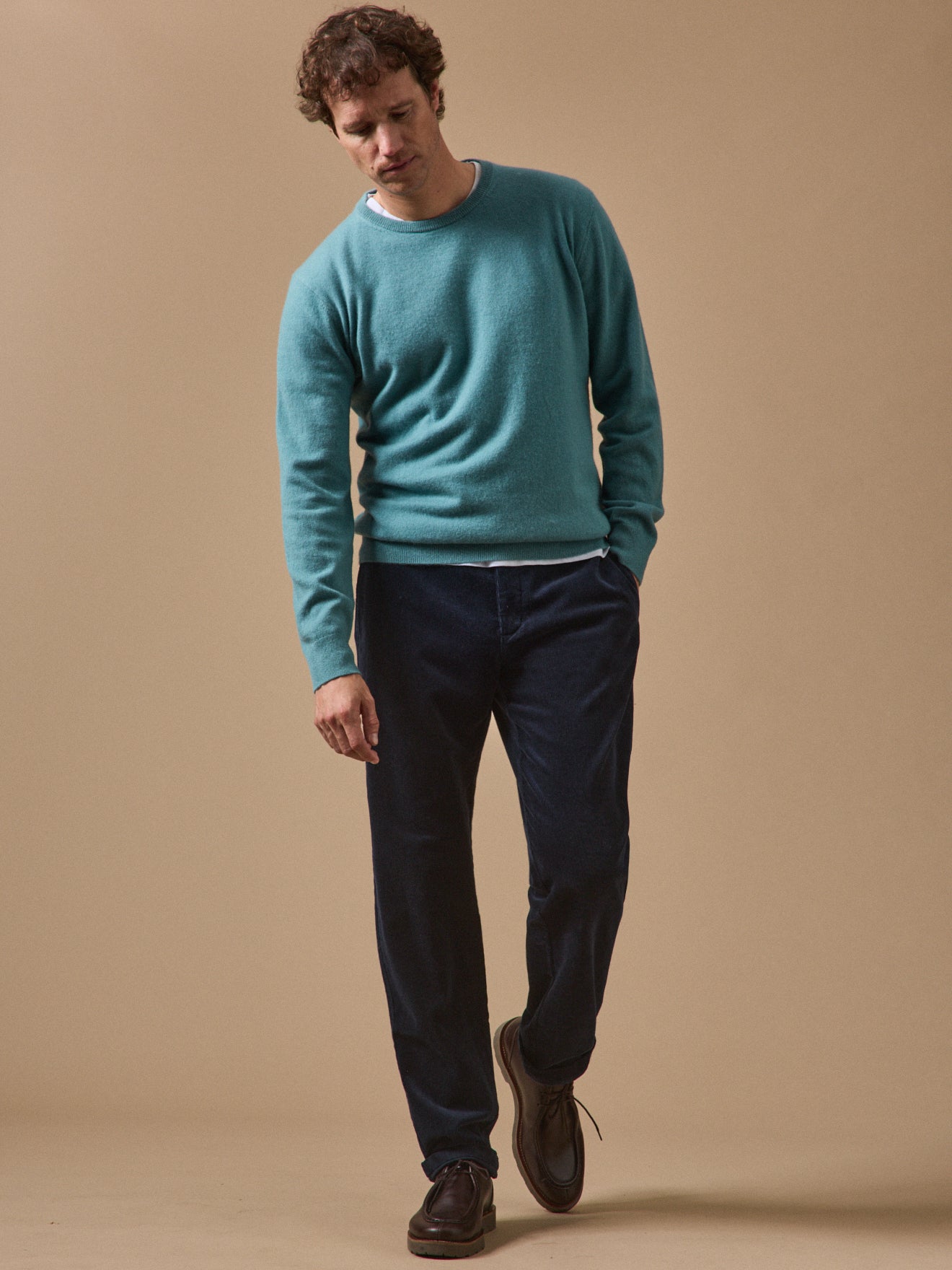 Chino velours regular homme