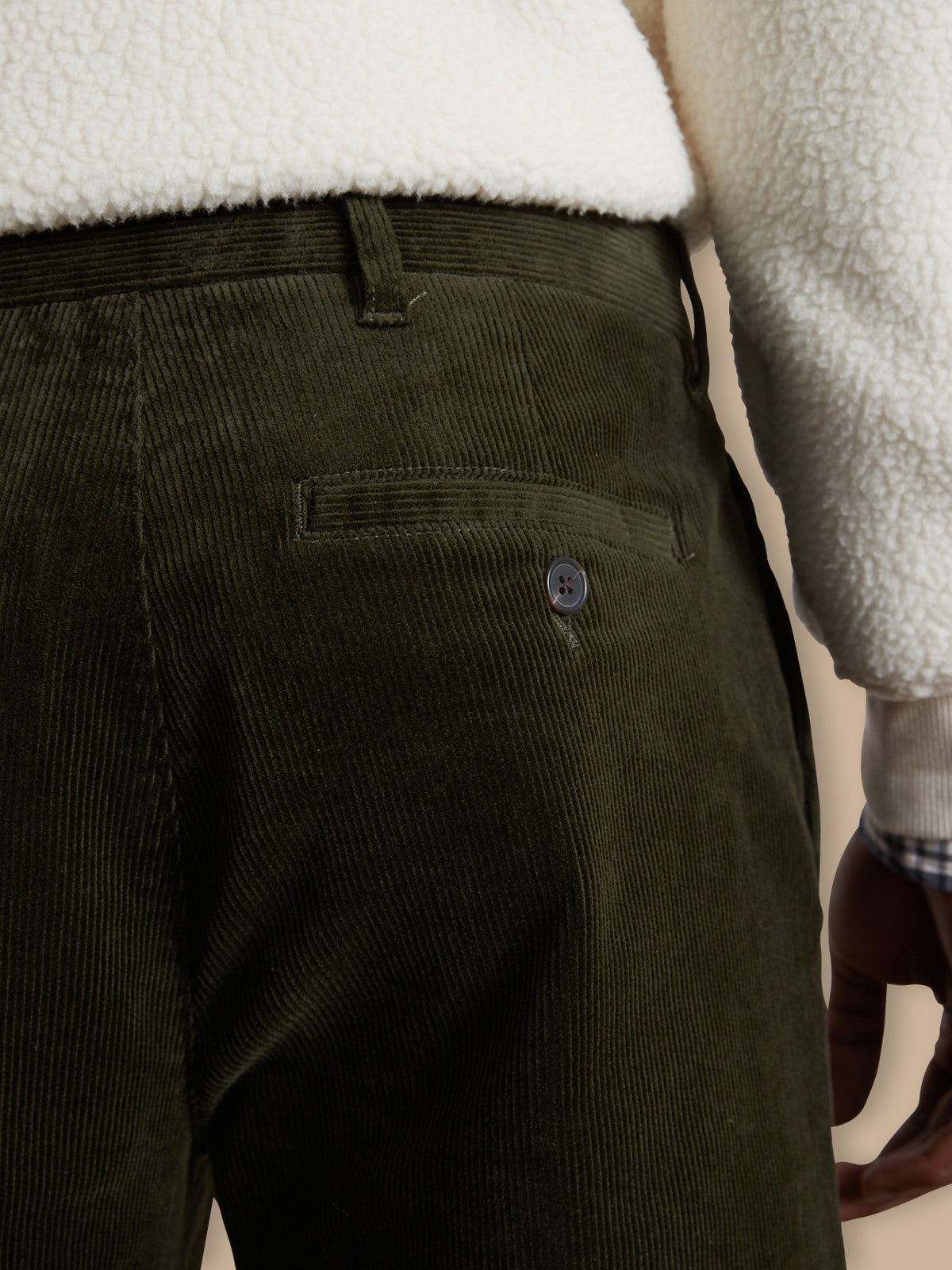 Chino velours regular homme