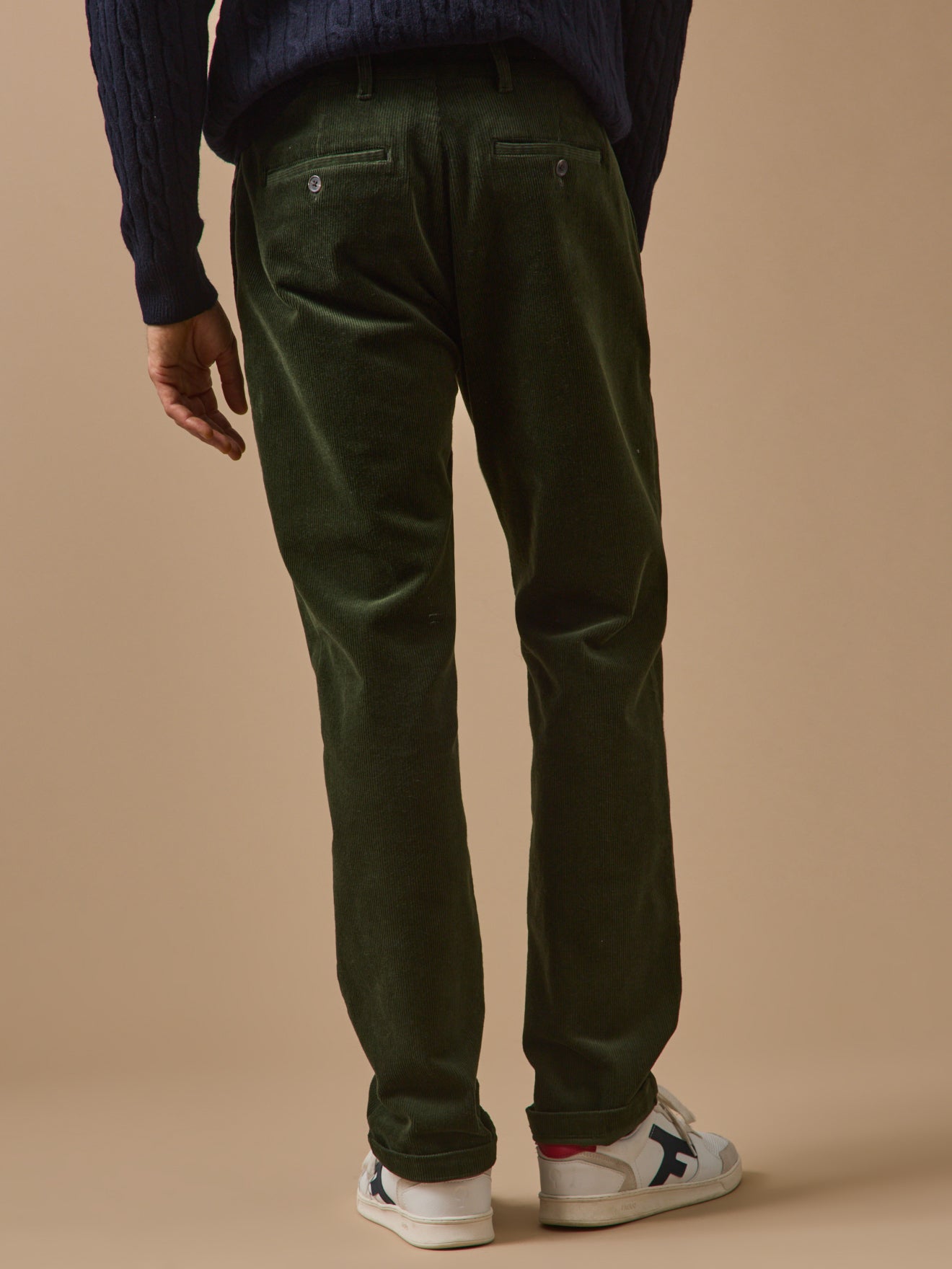 Chino velours regular homme