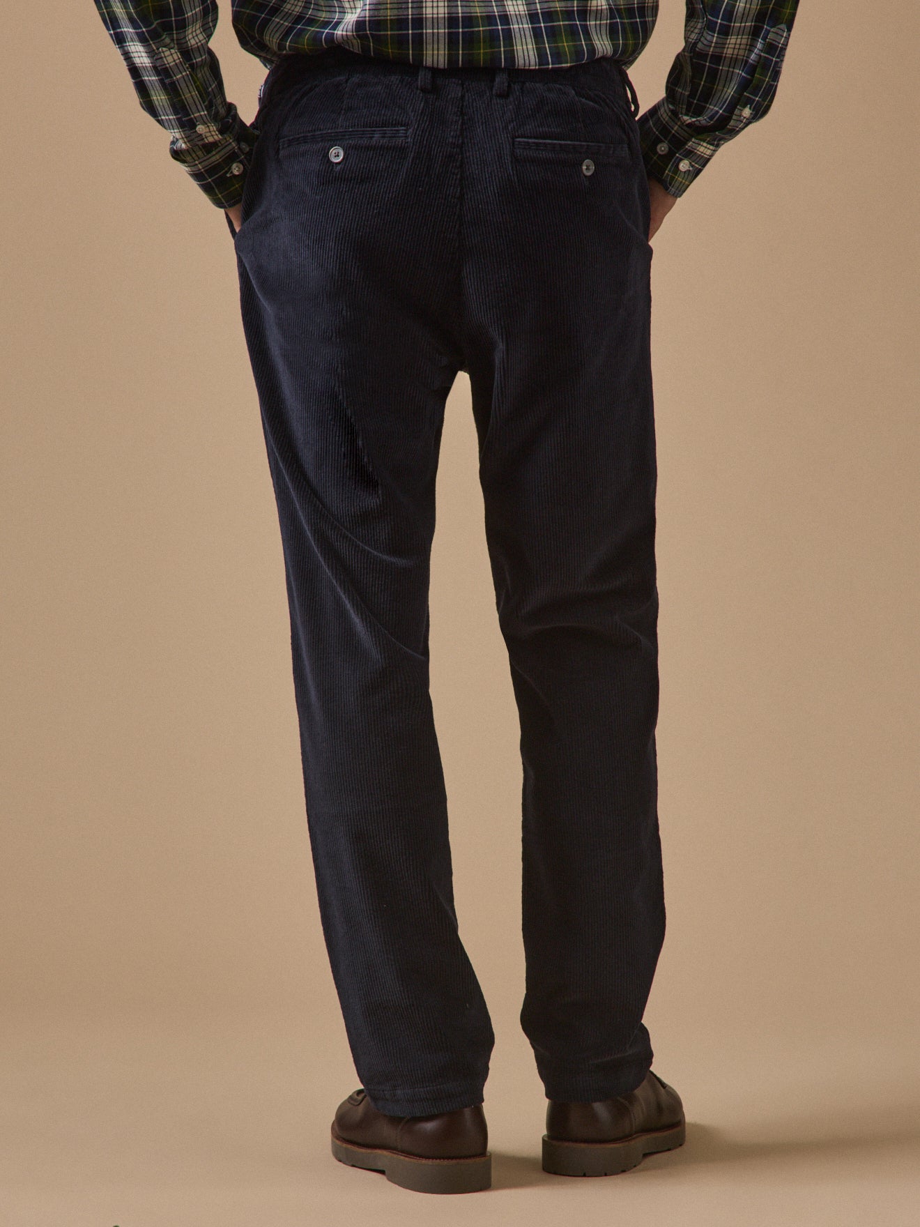 Pantalon taille élastiquée velours homme