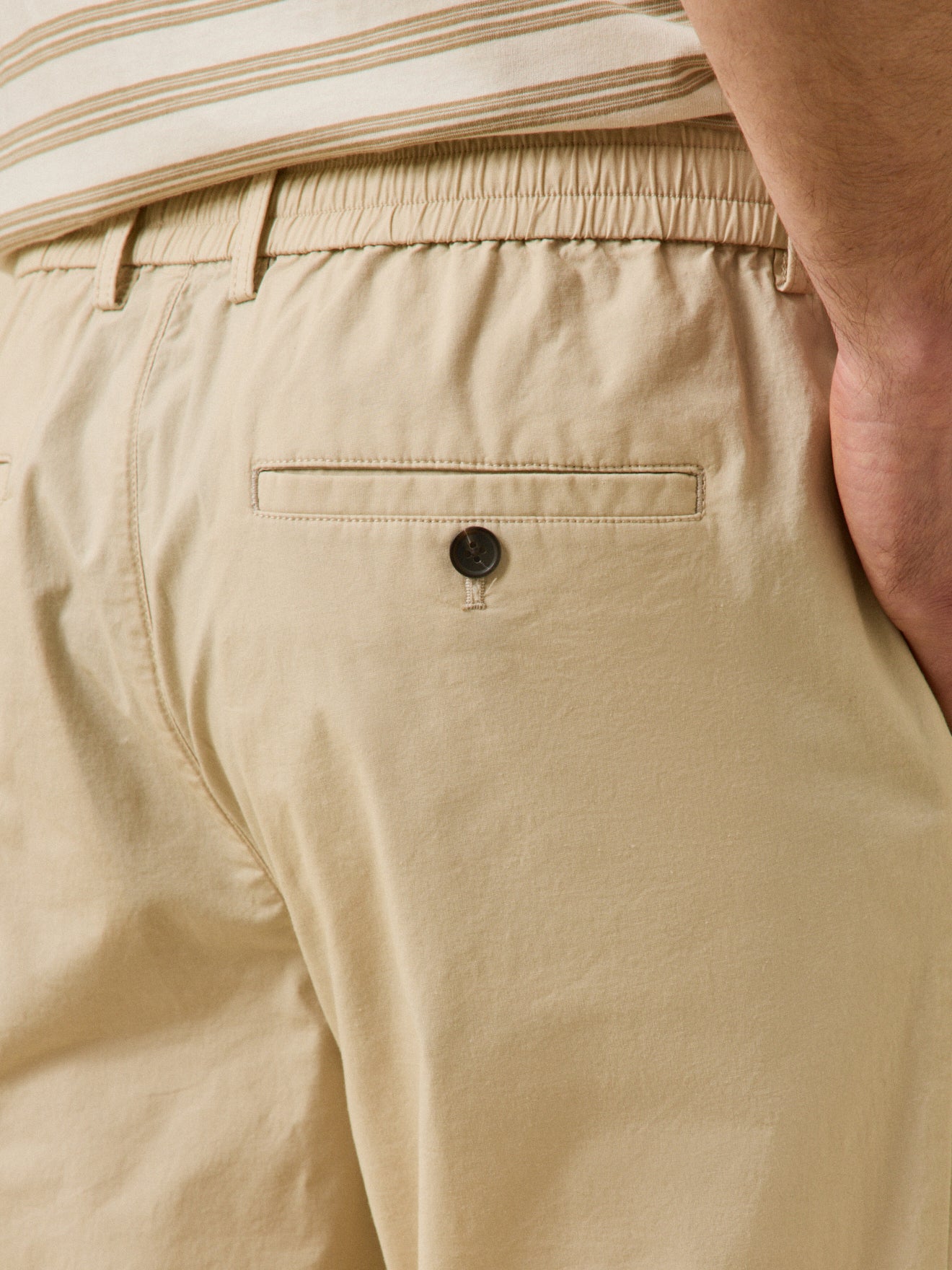 Pantalon taille élastiquée popeline craquante homme