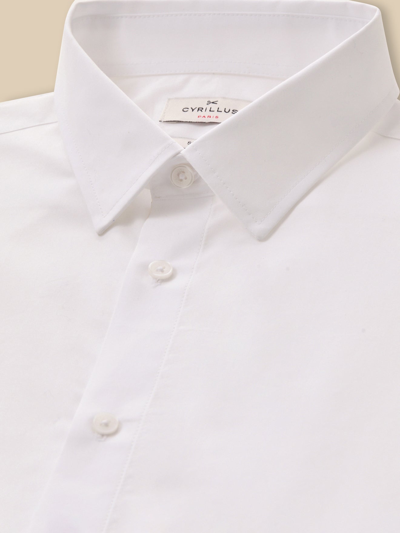 Chemise Slim Fit homme popeline unie easy care