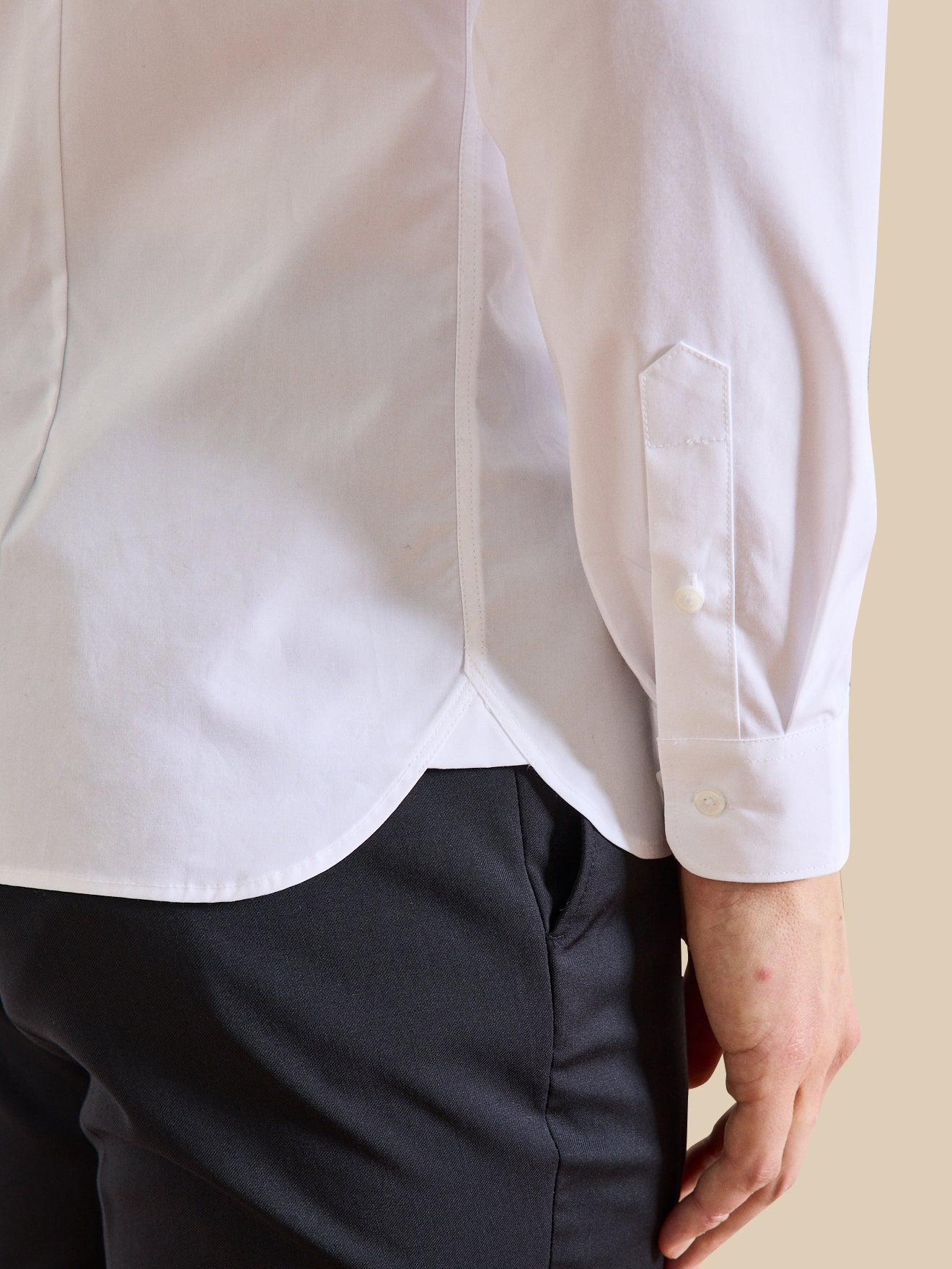 Chemise Slim Fit homme popeline unie easy care