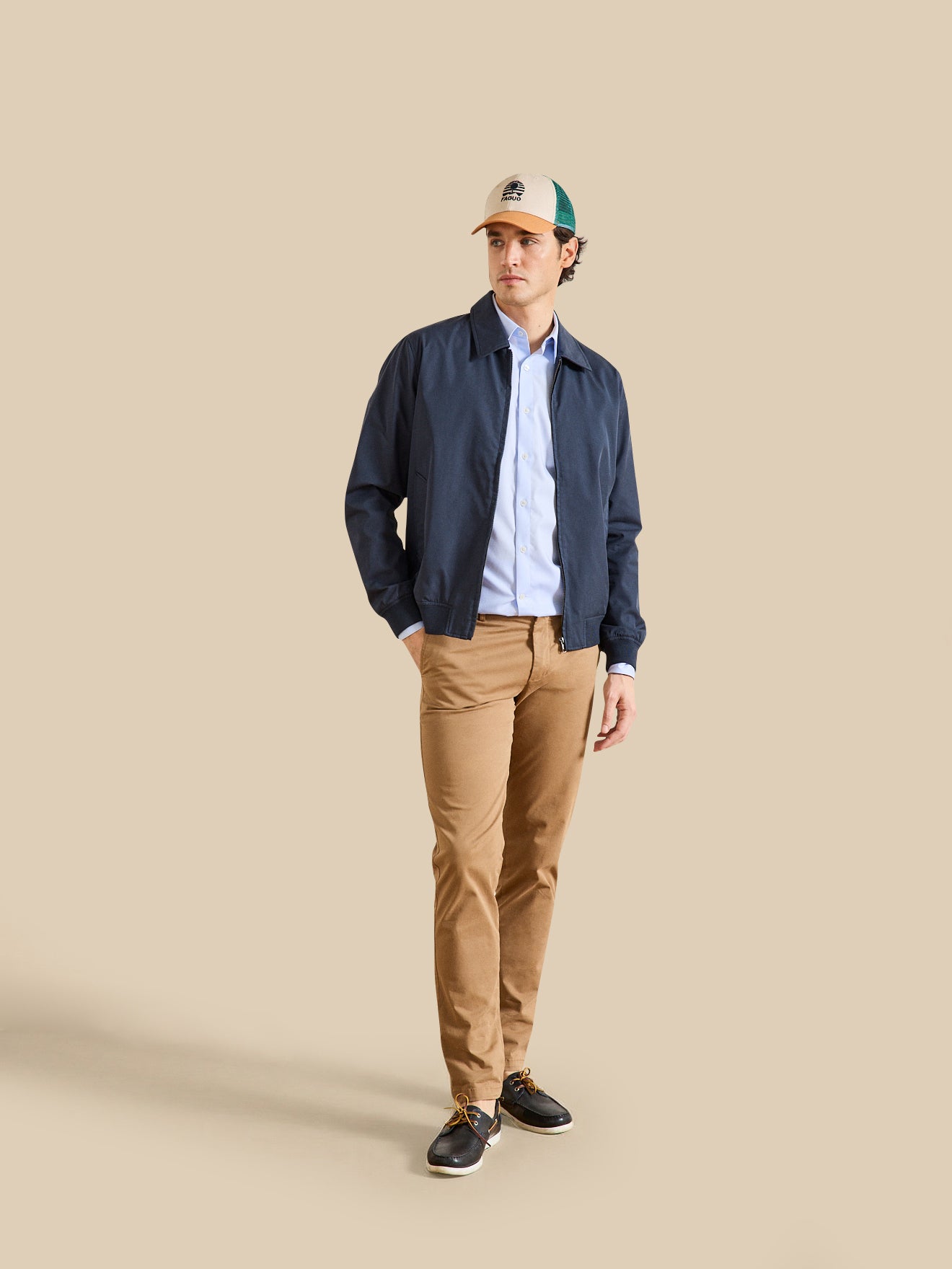 Chemise unie coton twill Regular Fit homme non iron