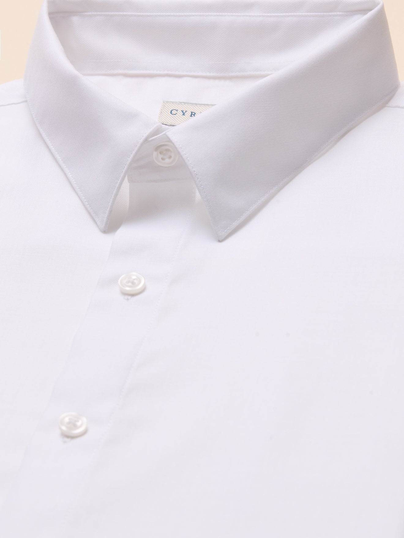 Chemise twill uni homme coupe ajustée
